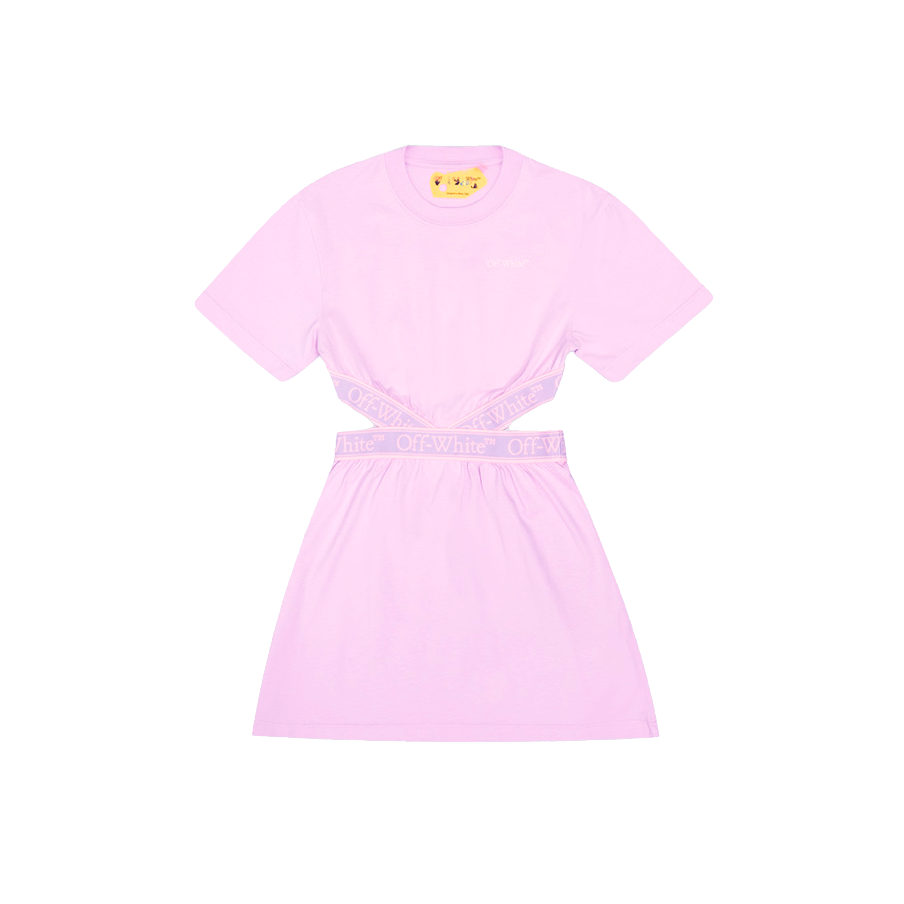 Vestido Lila Off-White Kids Bookish Logo