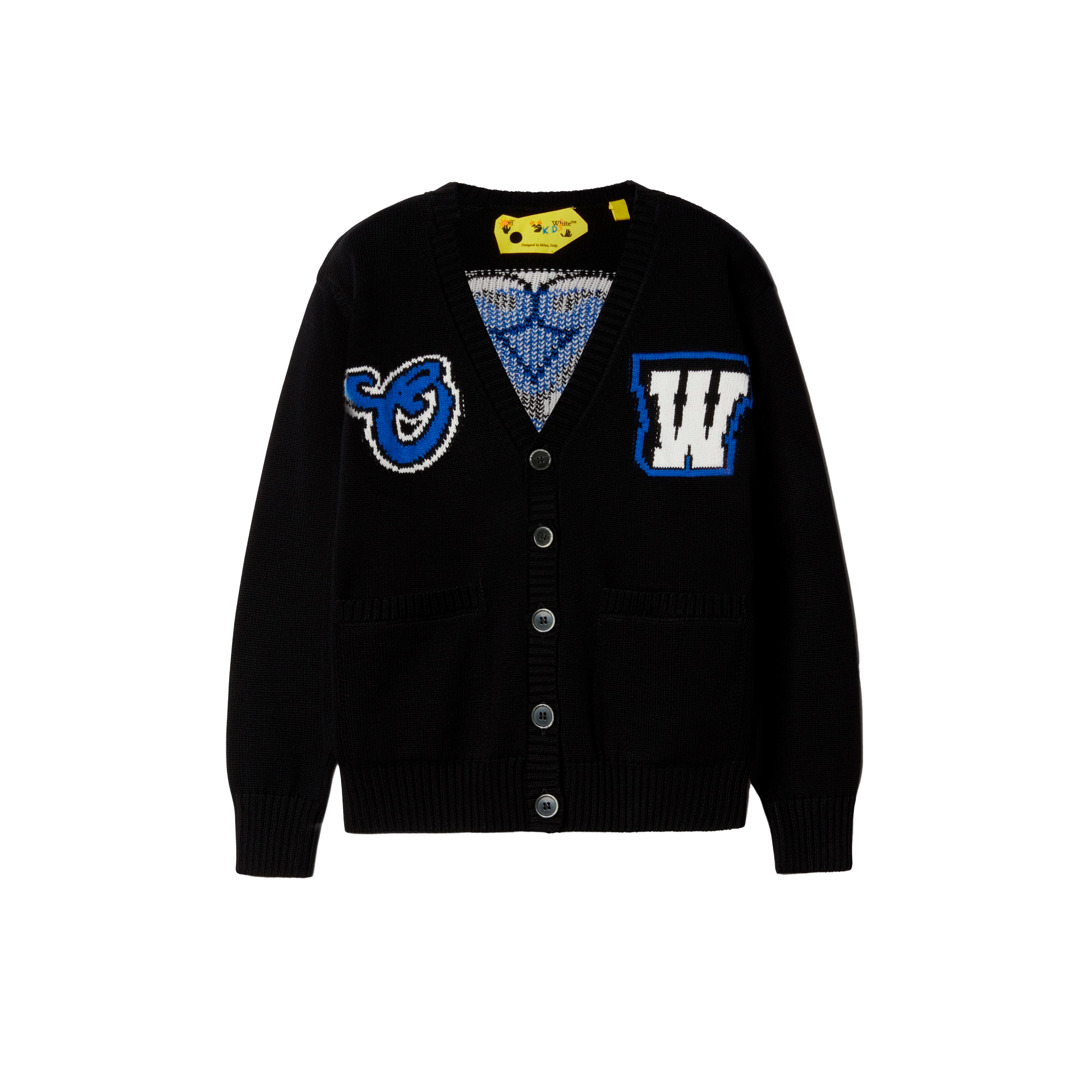 Buzo Negro Off-White Kids Ow Patch