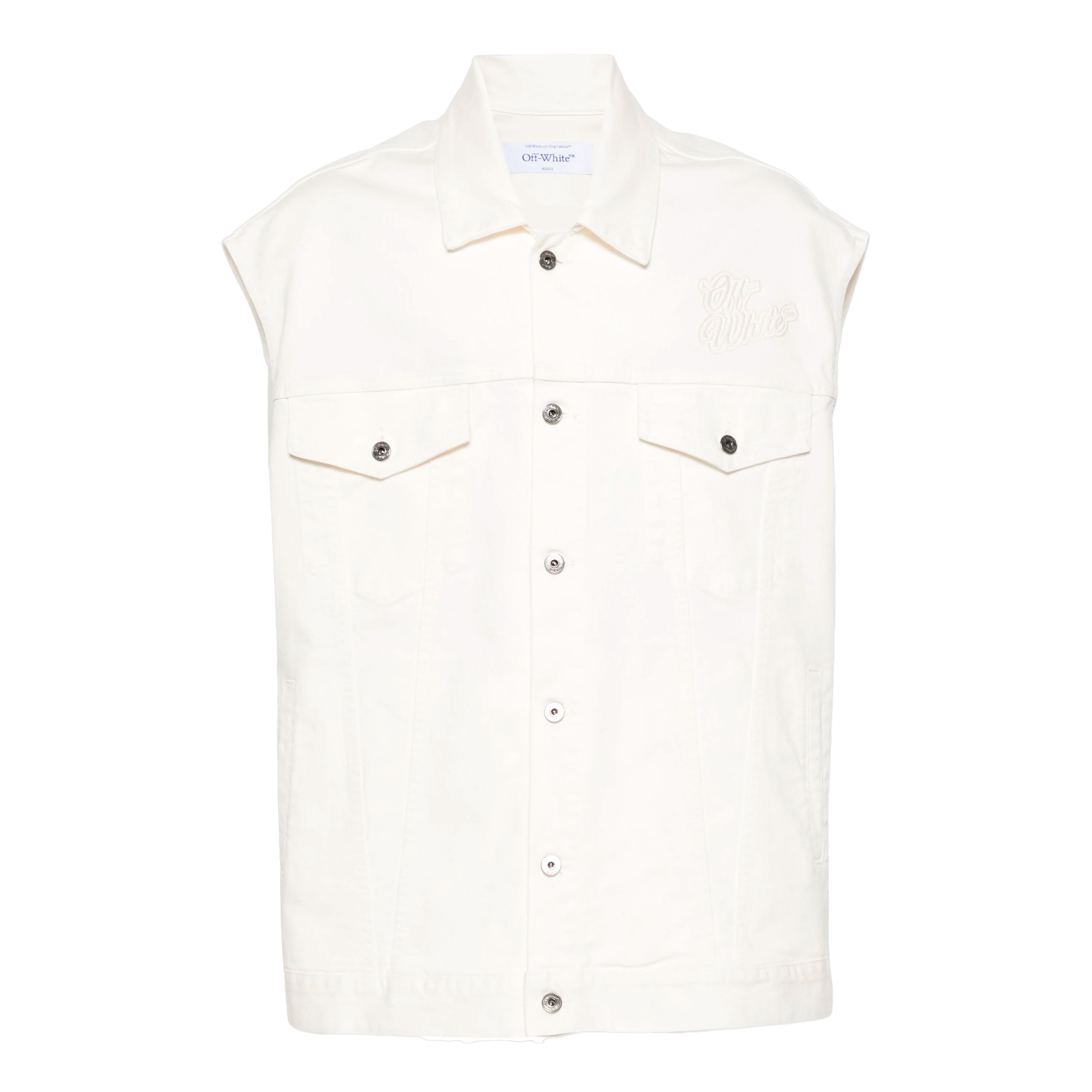 Chaleco Blanco Off-White 90Slogo No Sleeves