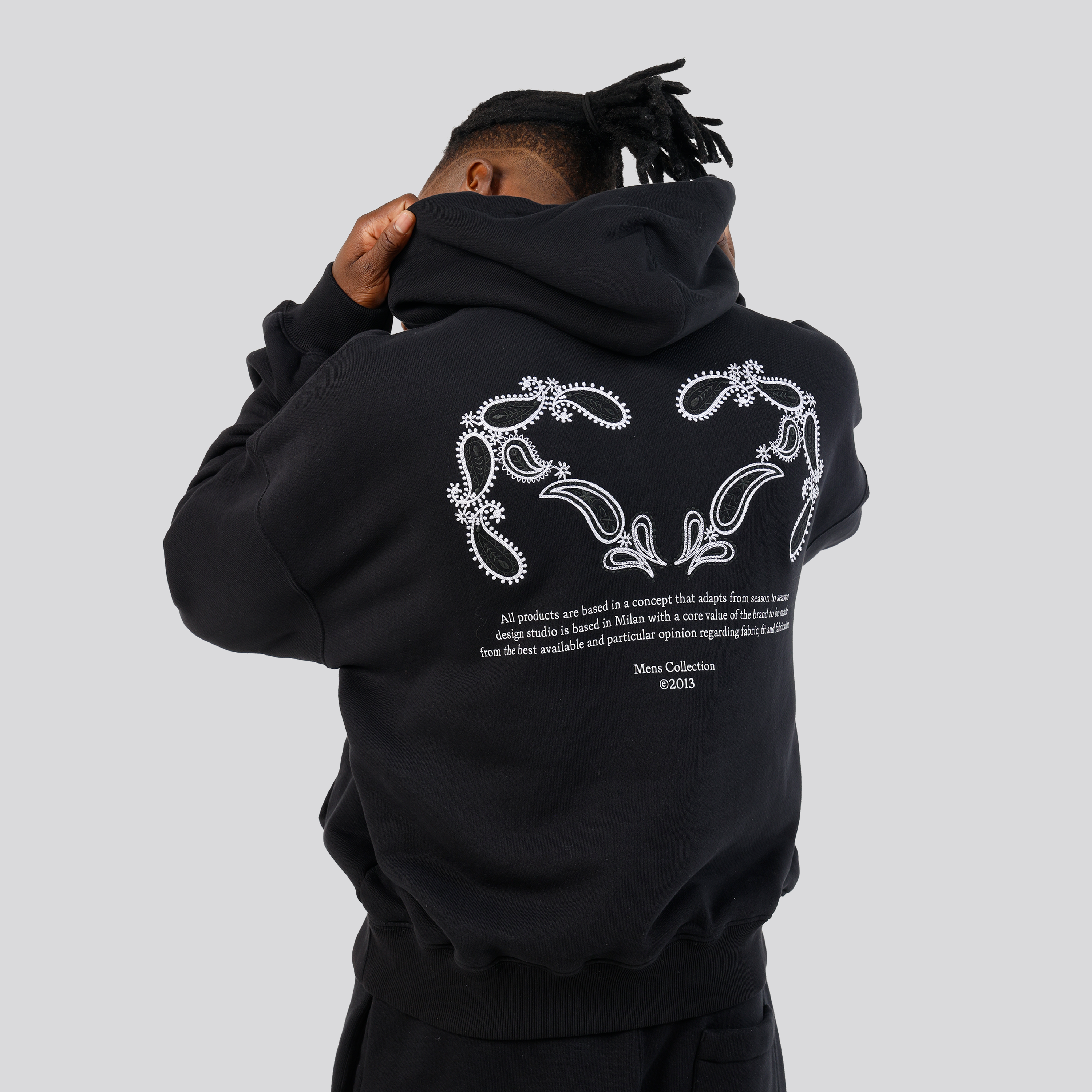Hoodie Negro Off-White Bandana Half Arrow