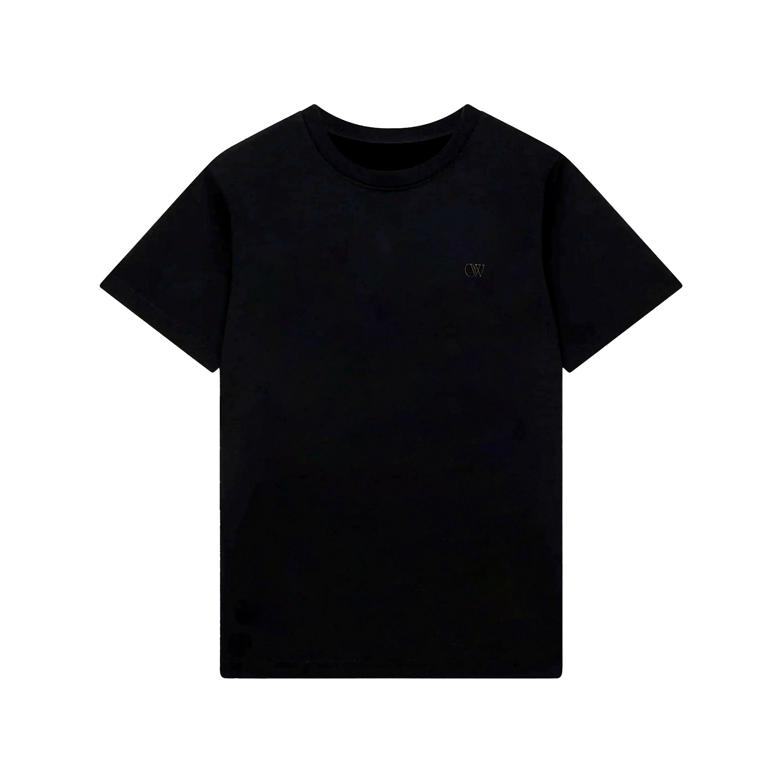 Camiseta Negra Off-White Ow Embroidered