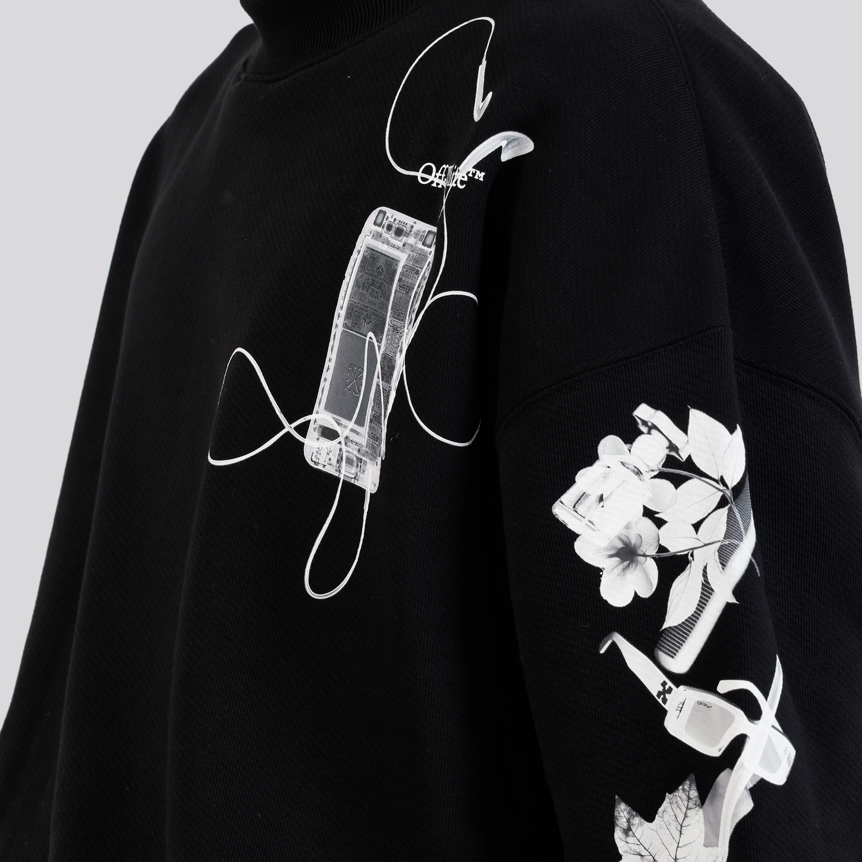 Buzo Negro Off-White Scan Arrow