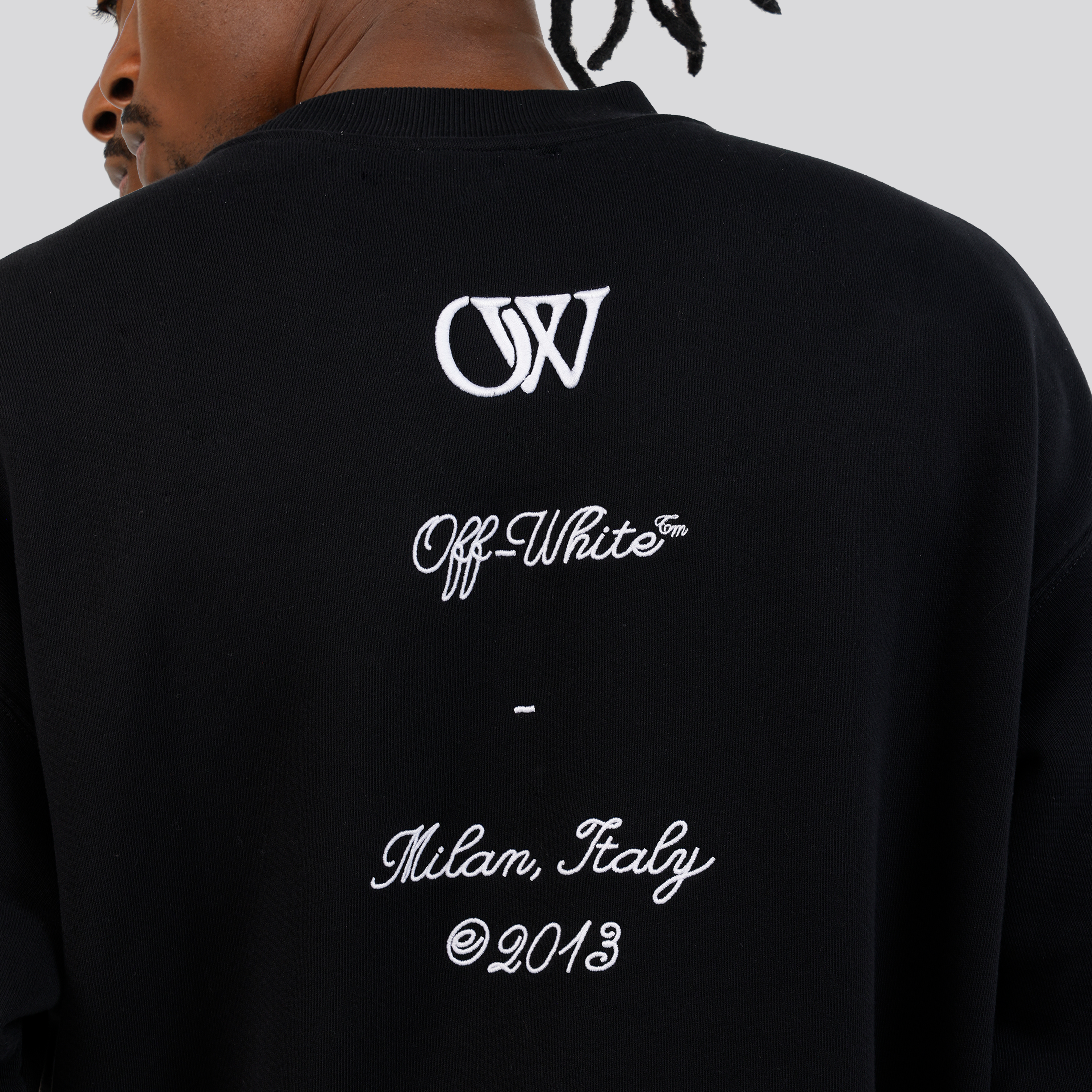 Buzo Negro Off-White 23 Logo Skate