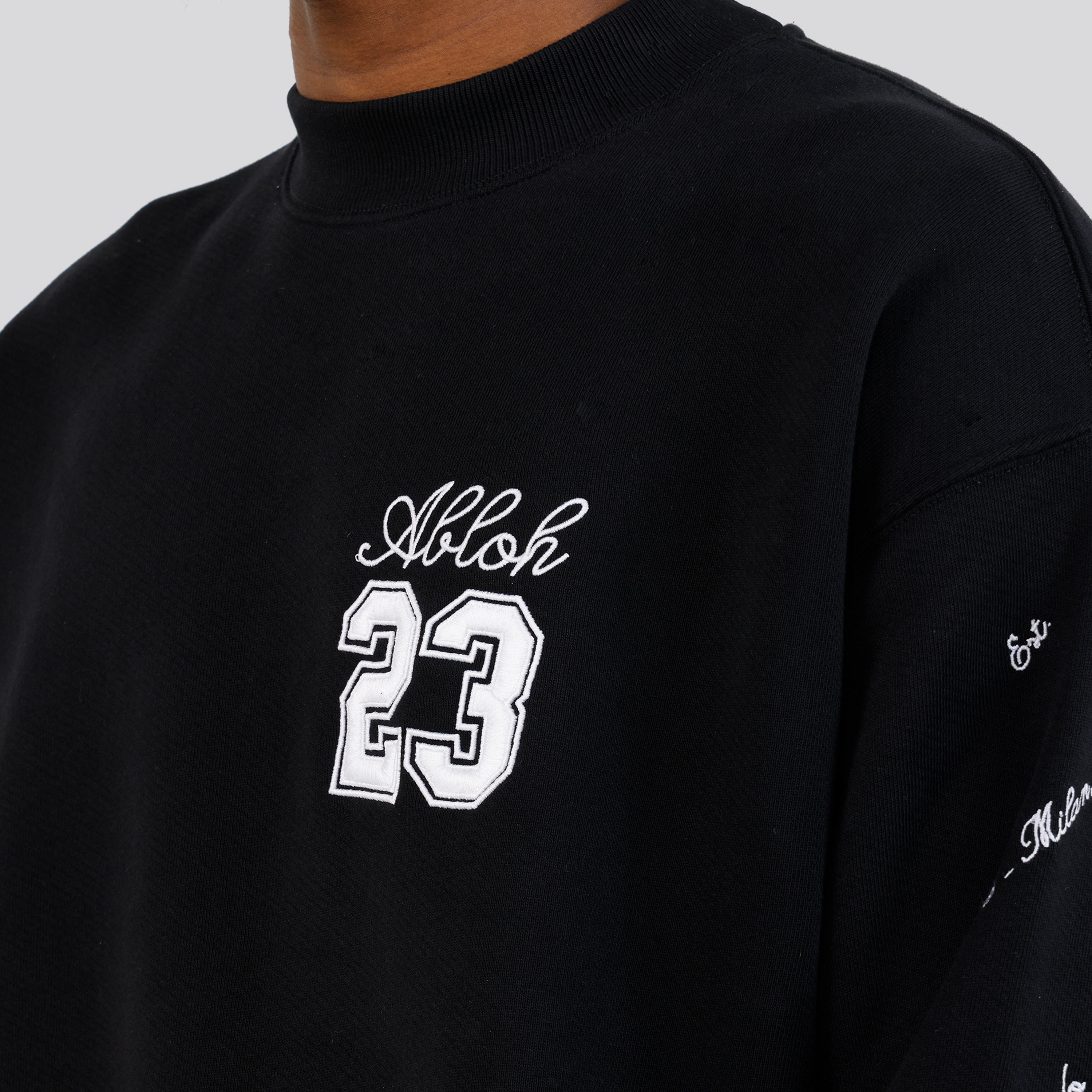 Buzo Negro Off-White 23 Logo Skate