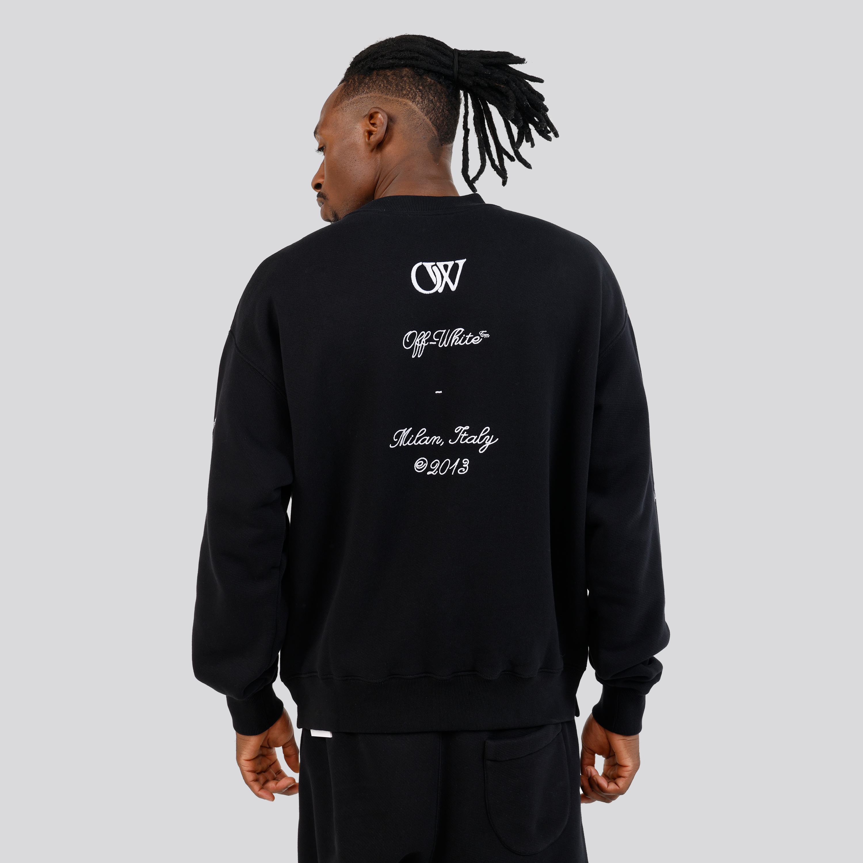 Buzo Negro Off-White 23 Logo Skate
