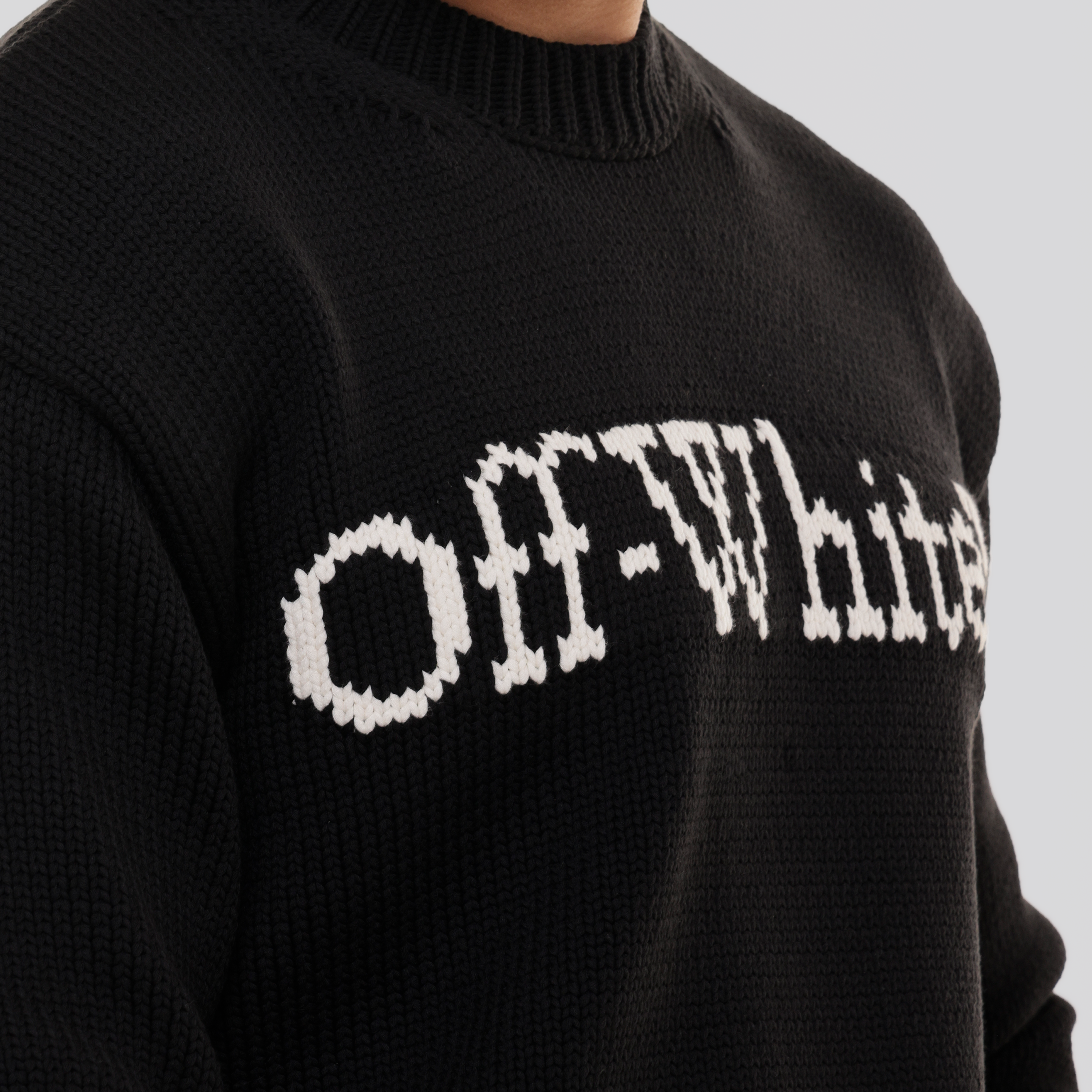 Suéter Negro Off-White Big Bookish