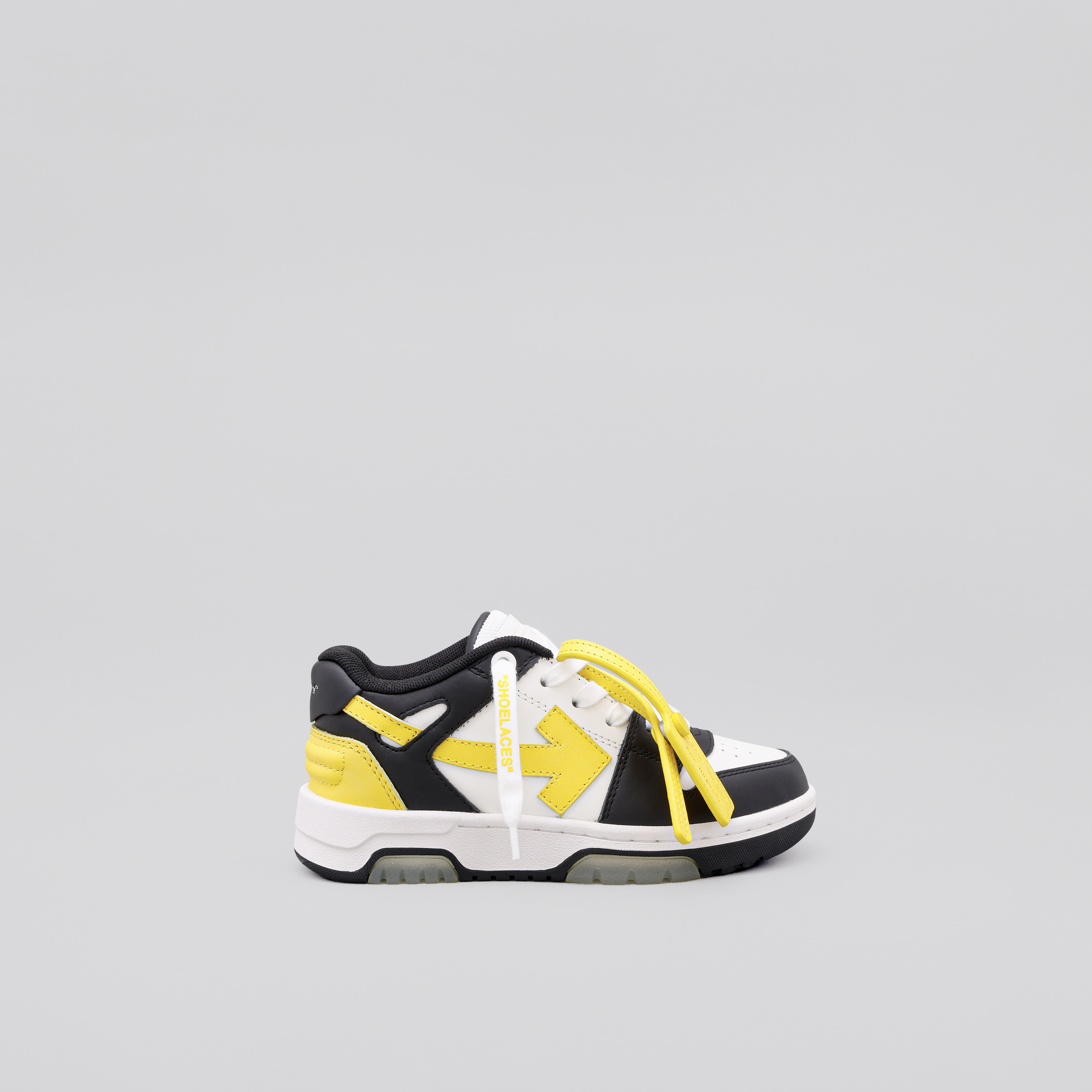 Sneakers Blanco Amarillo Off-White Kids "OOO"
