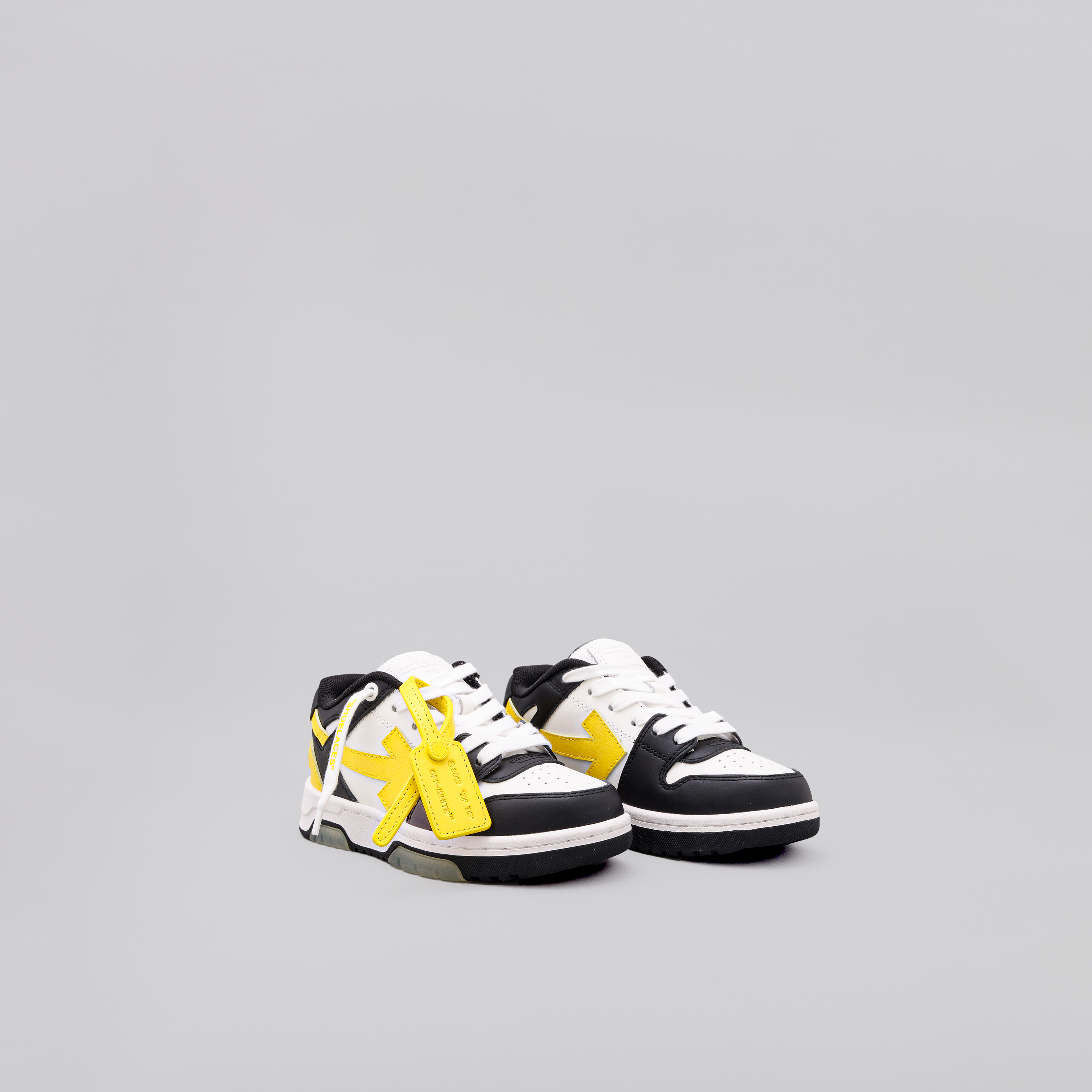 Sneakers Blanco Amarillo Off-White Kids "OOO"