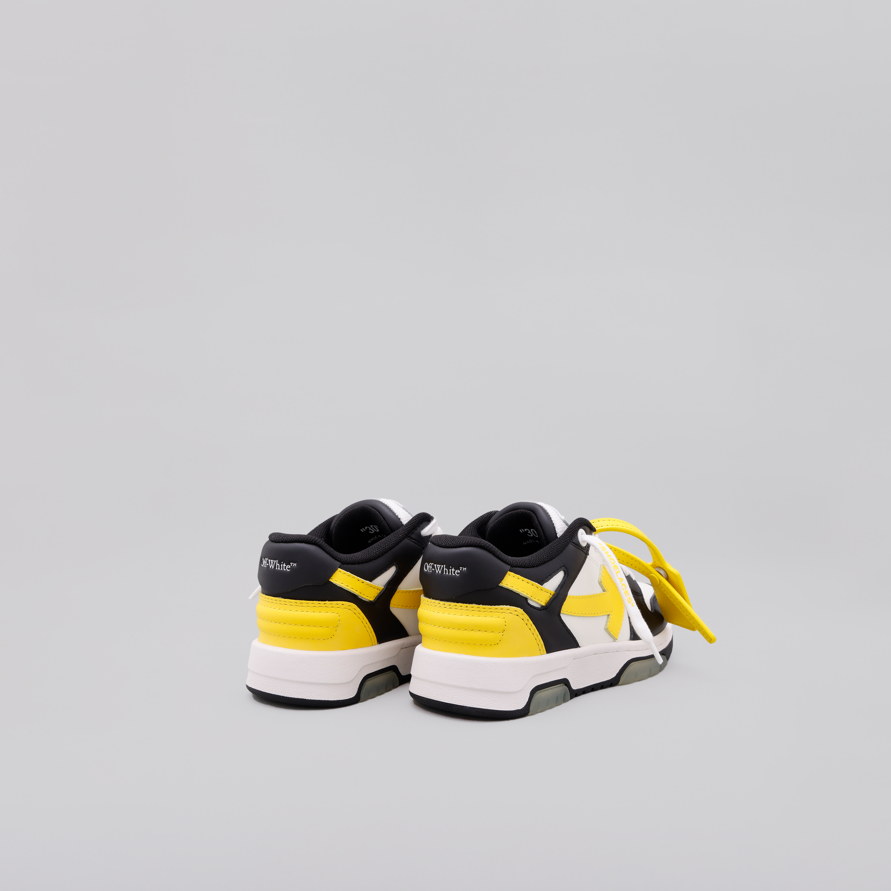 Sneakers Blanco Amarillo Off-White Kids "OOO"
