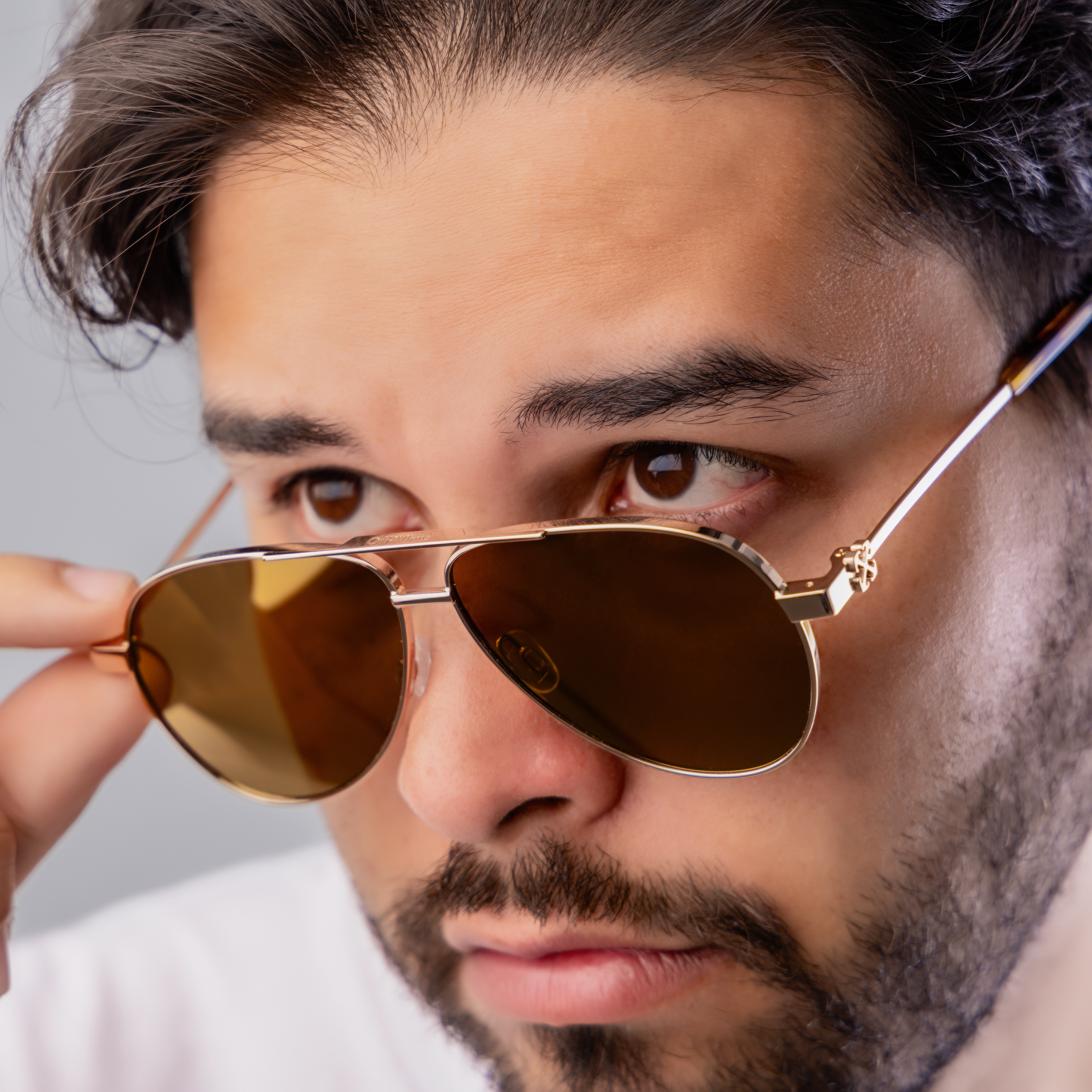 Gafas Doradas Off-White "Ruston"