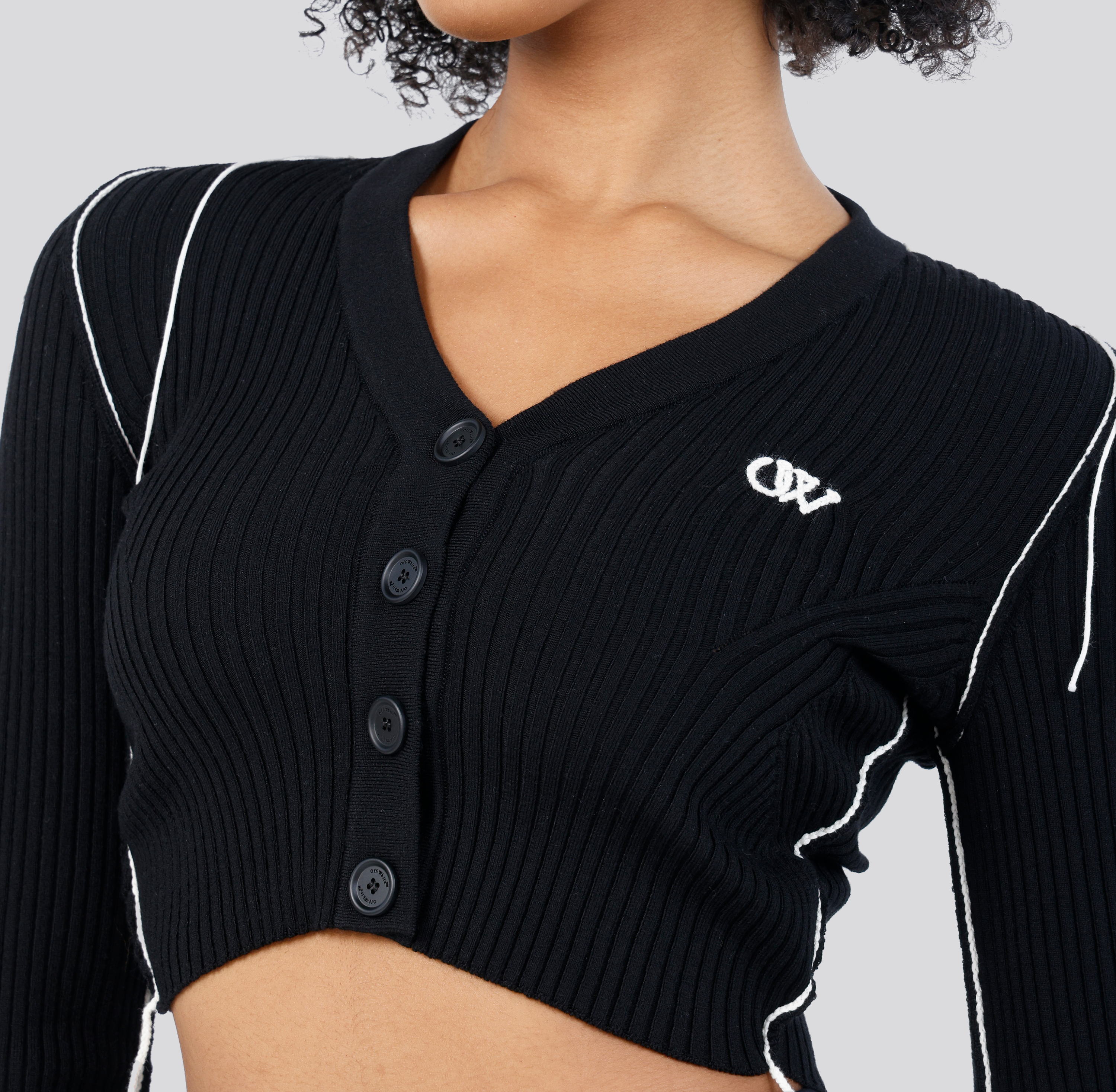 Top Negro Off-White Outline OW