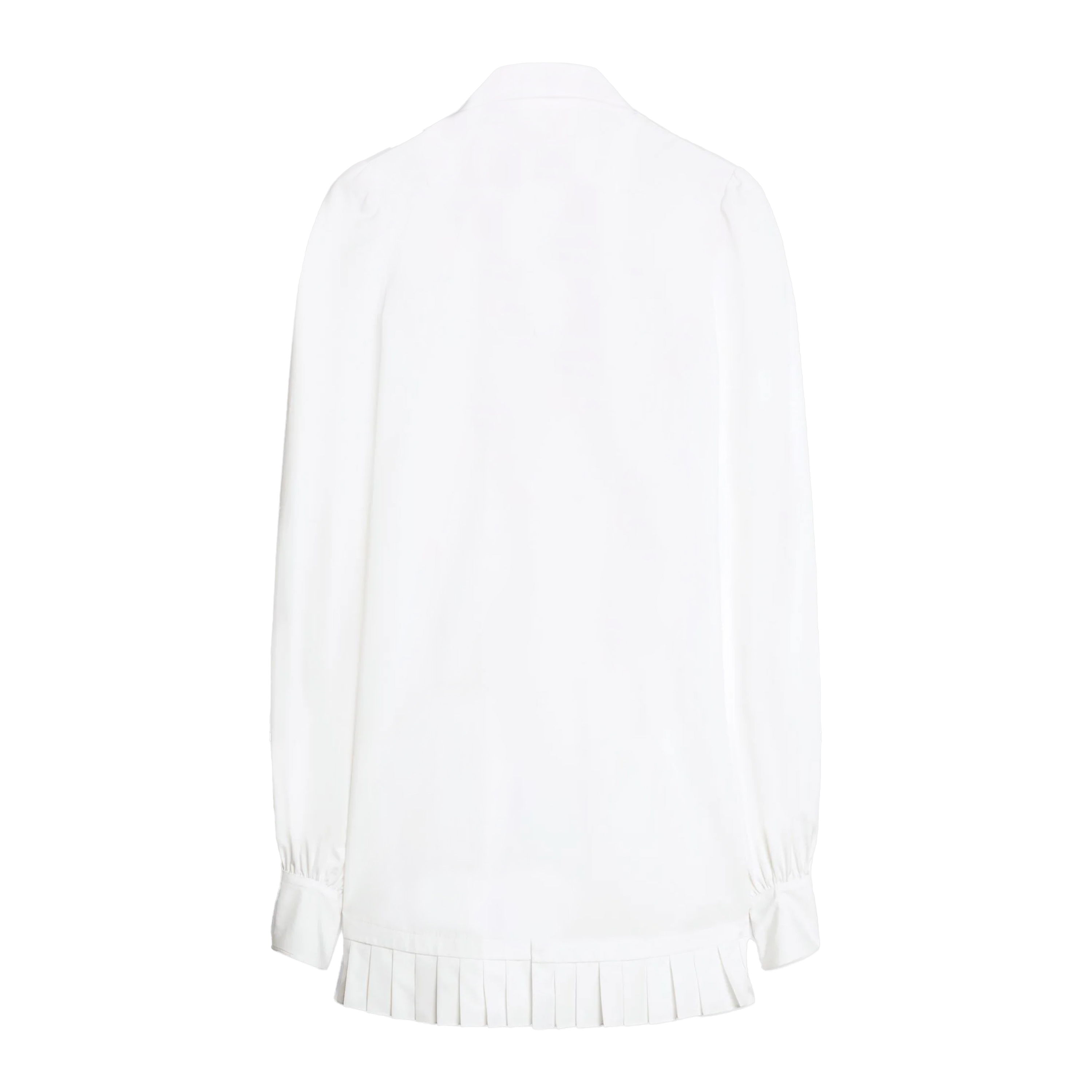Vestido Blanco Off-White Poplin Pleat