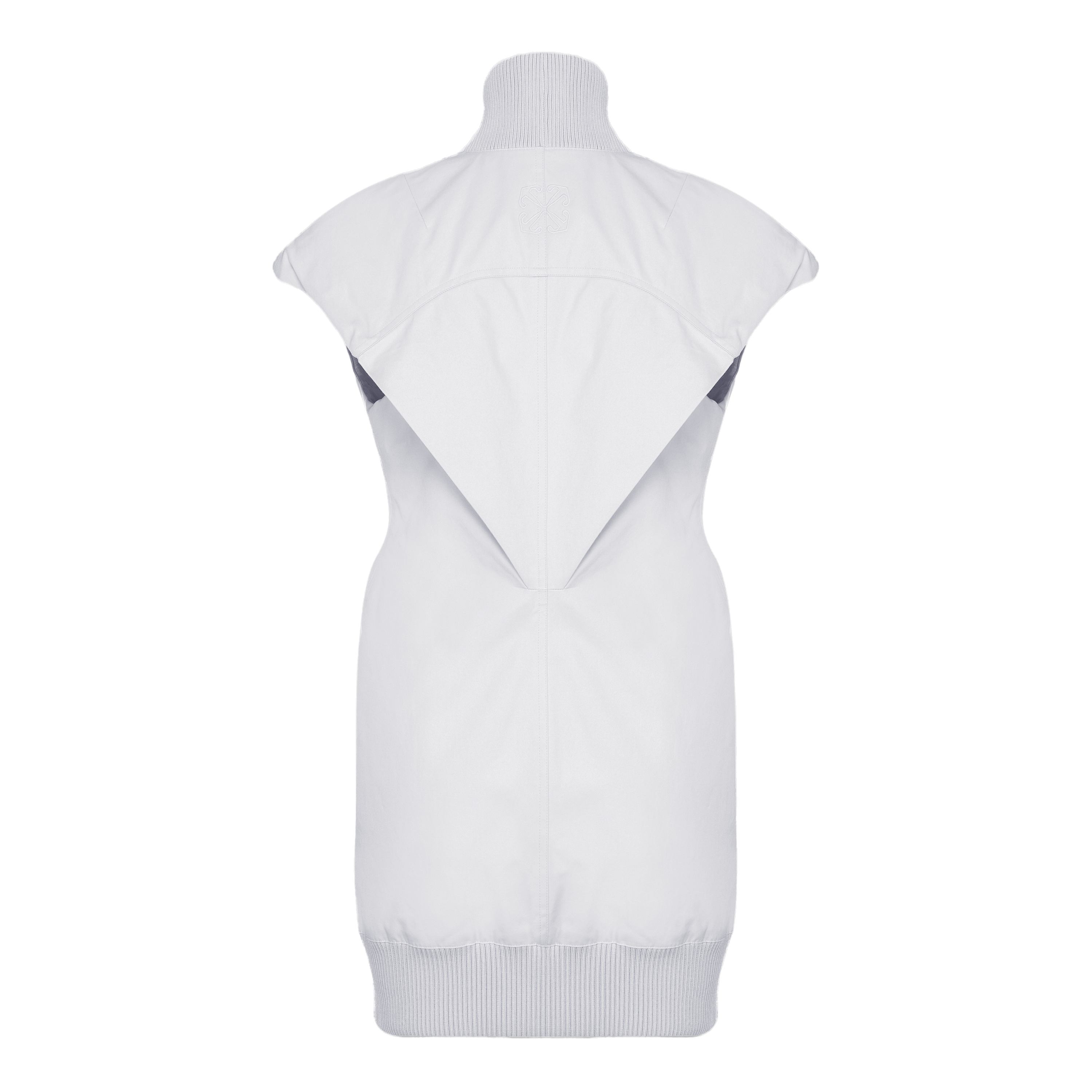 Vestido Gris Off-White Mini Puff