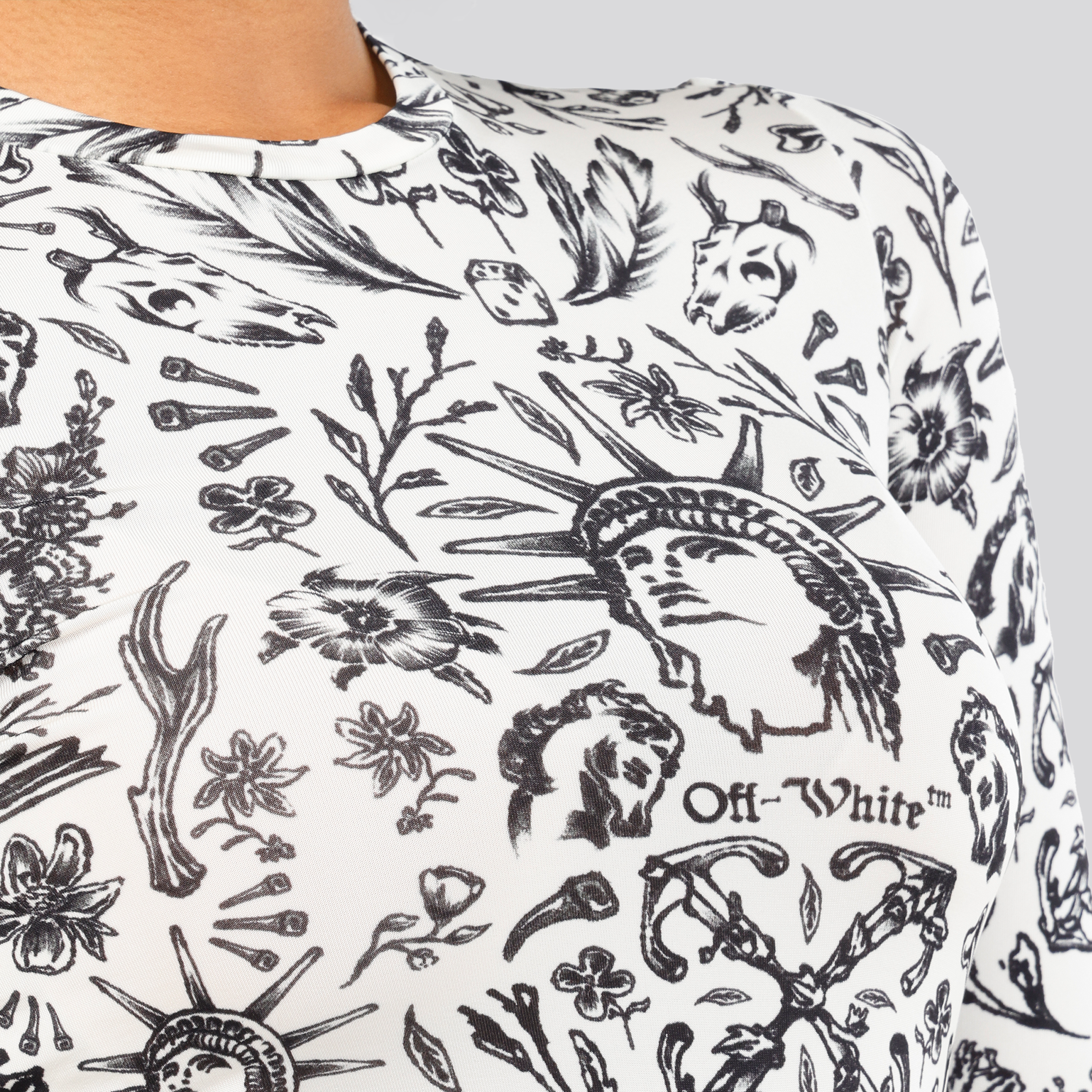 Top Blanco Off-White Tatto Skin
