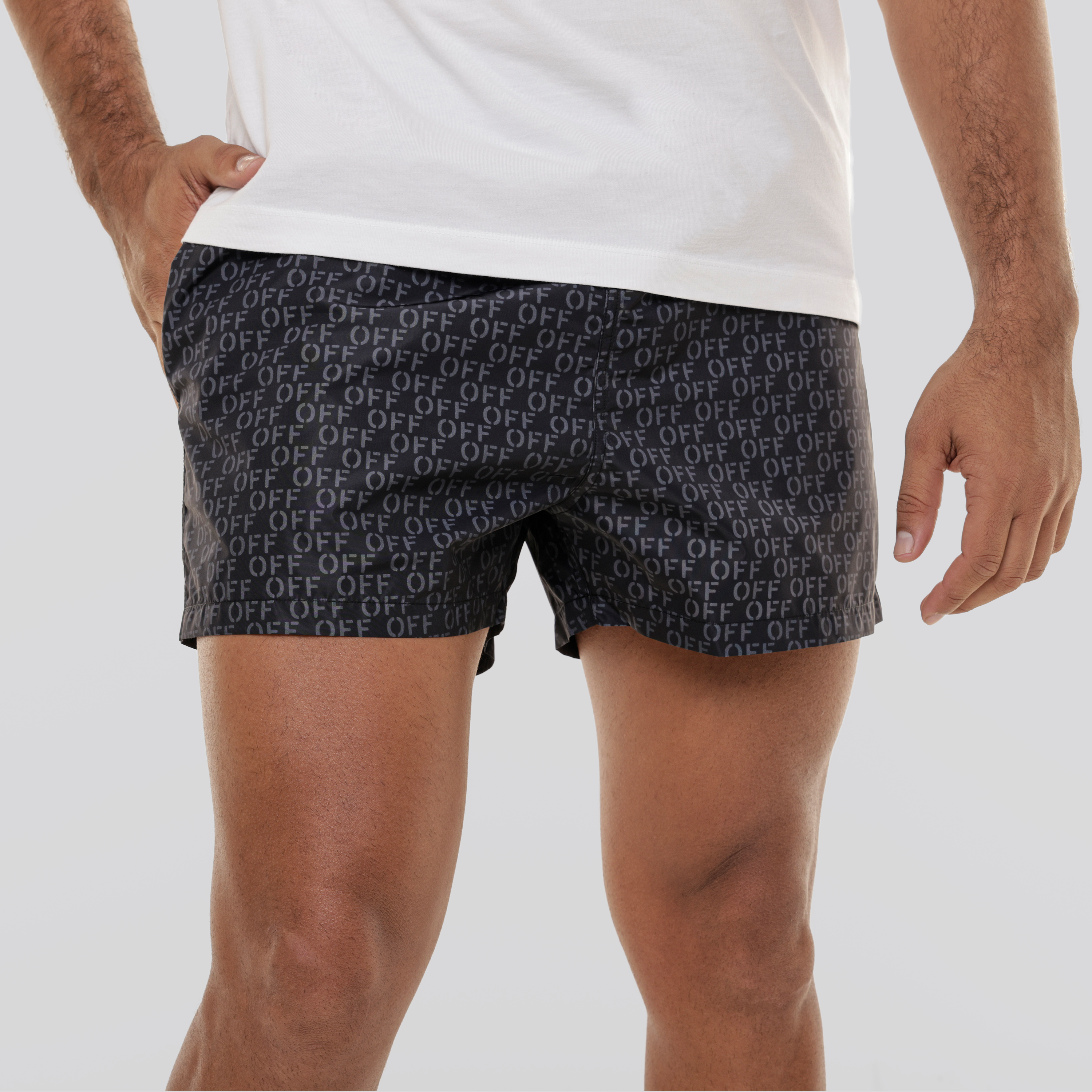 Pantaloneta Negro Off-White Monogram