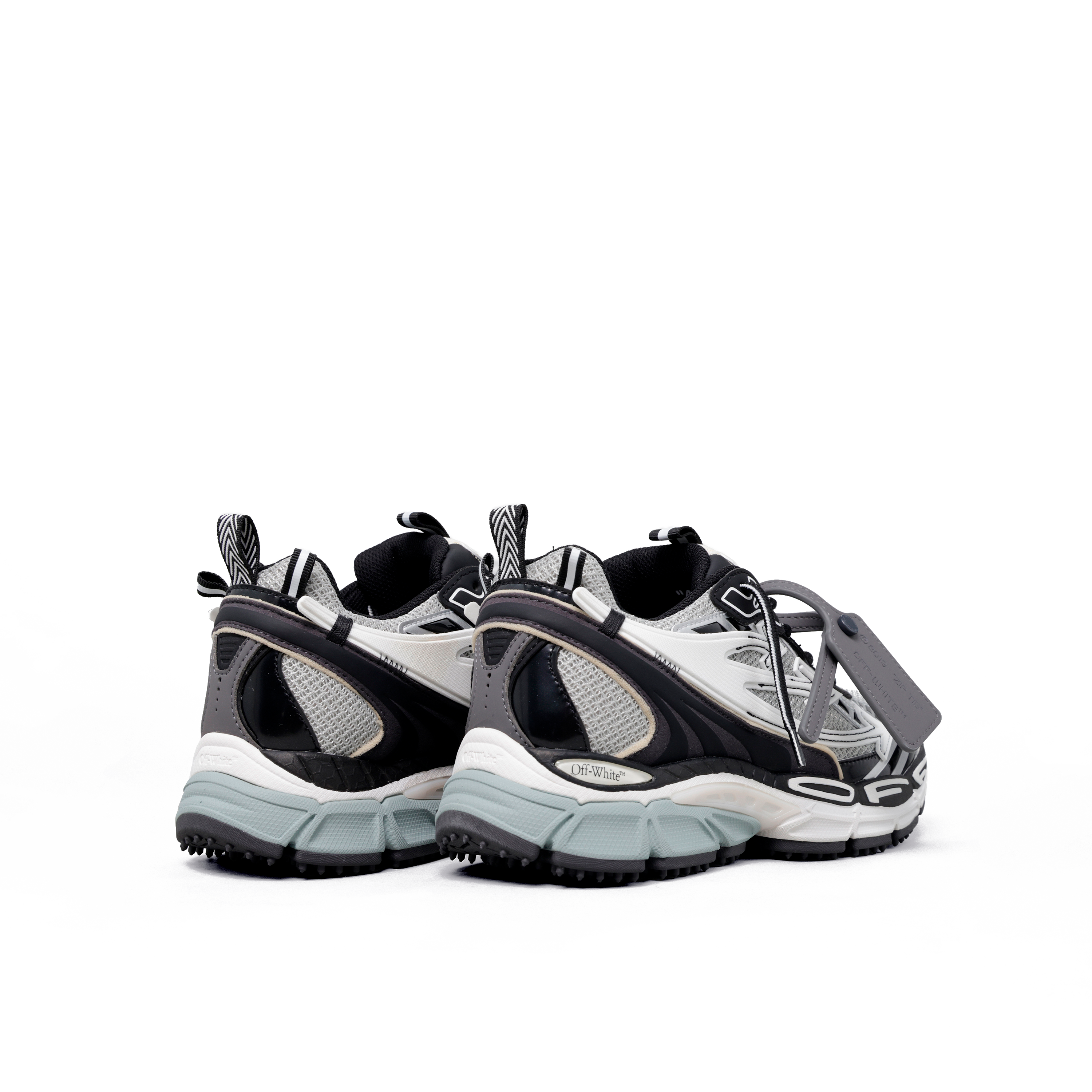 Sneakers Negro Gris Off-White Verde "Be Right Back"