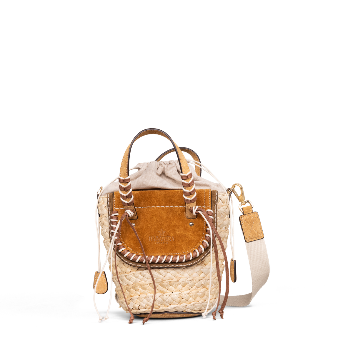 Cartera Beige Cuba Lab Habanera Cuoieria Suede