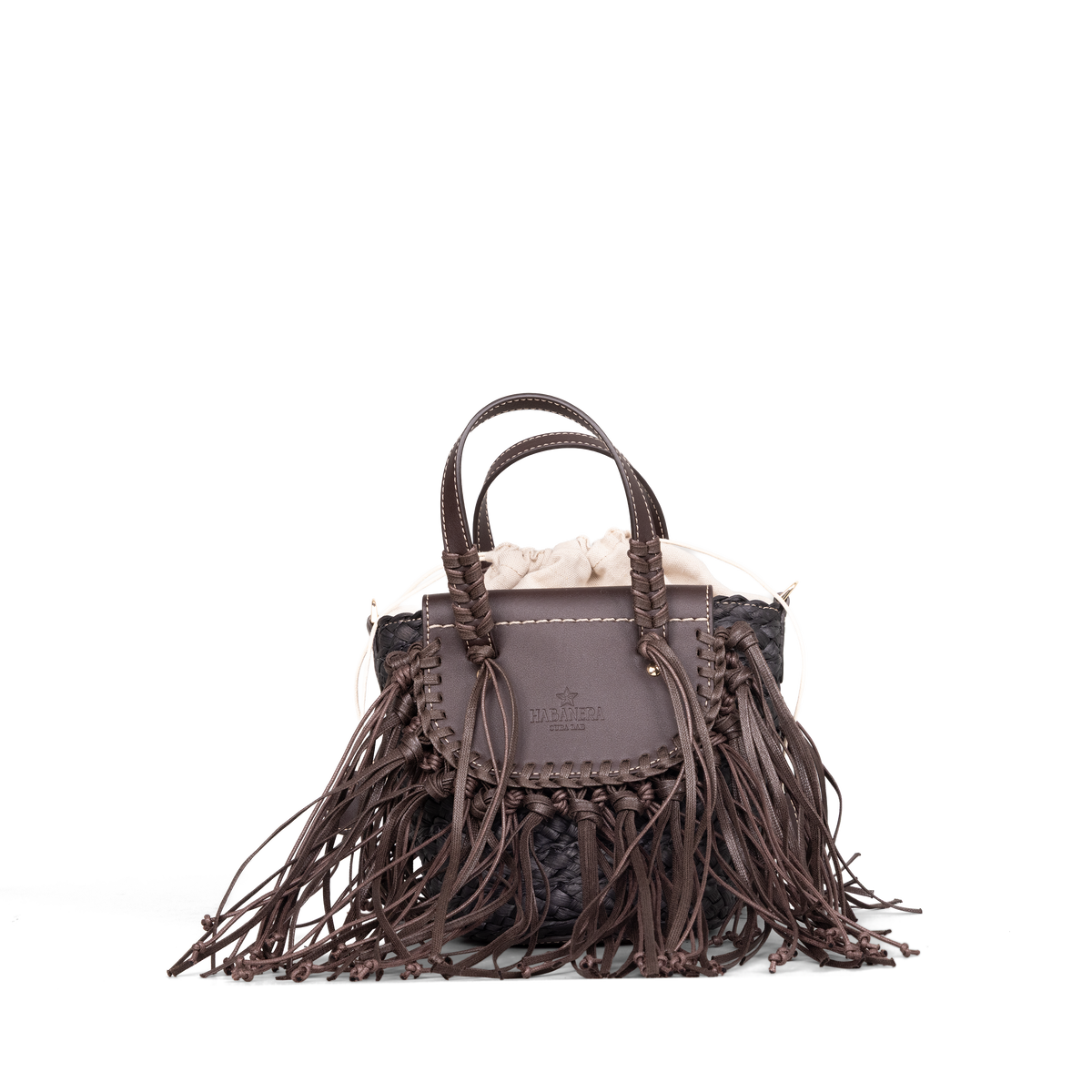 Cartera Negra Cuba Lab Habanera Fringes Ebony
