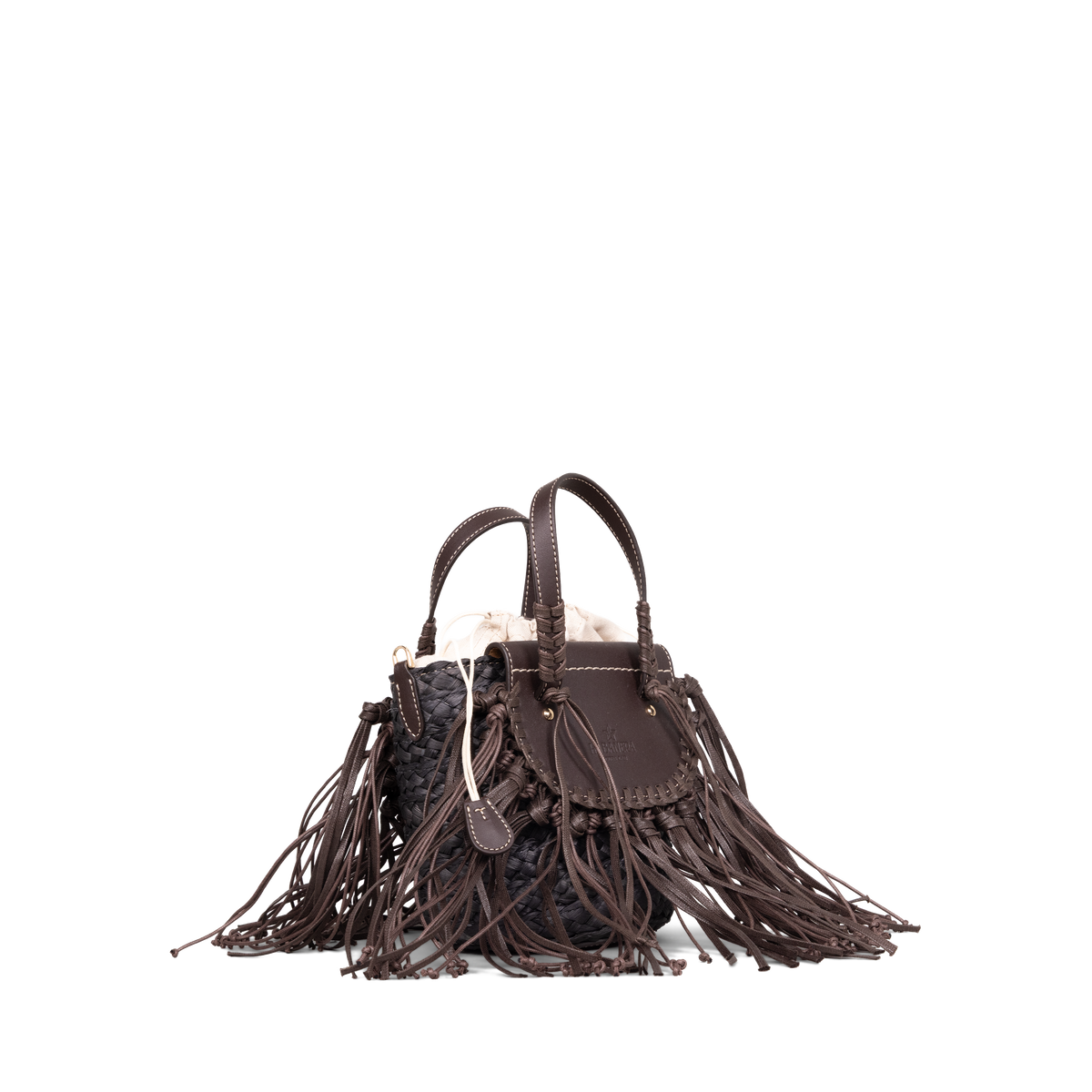 Cartera Negra Cuba Lab Habanera Fringes Ebony