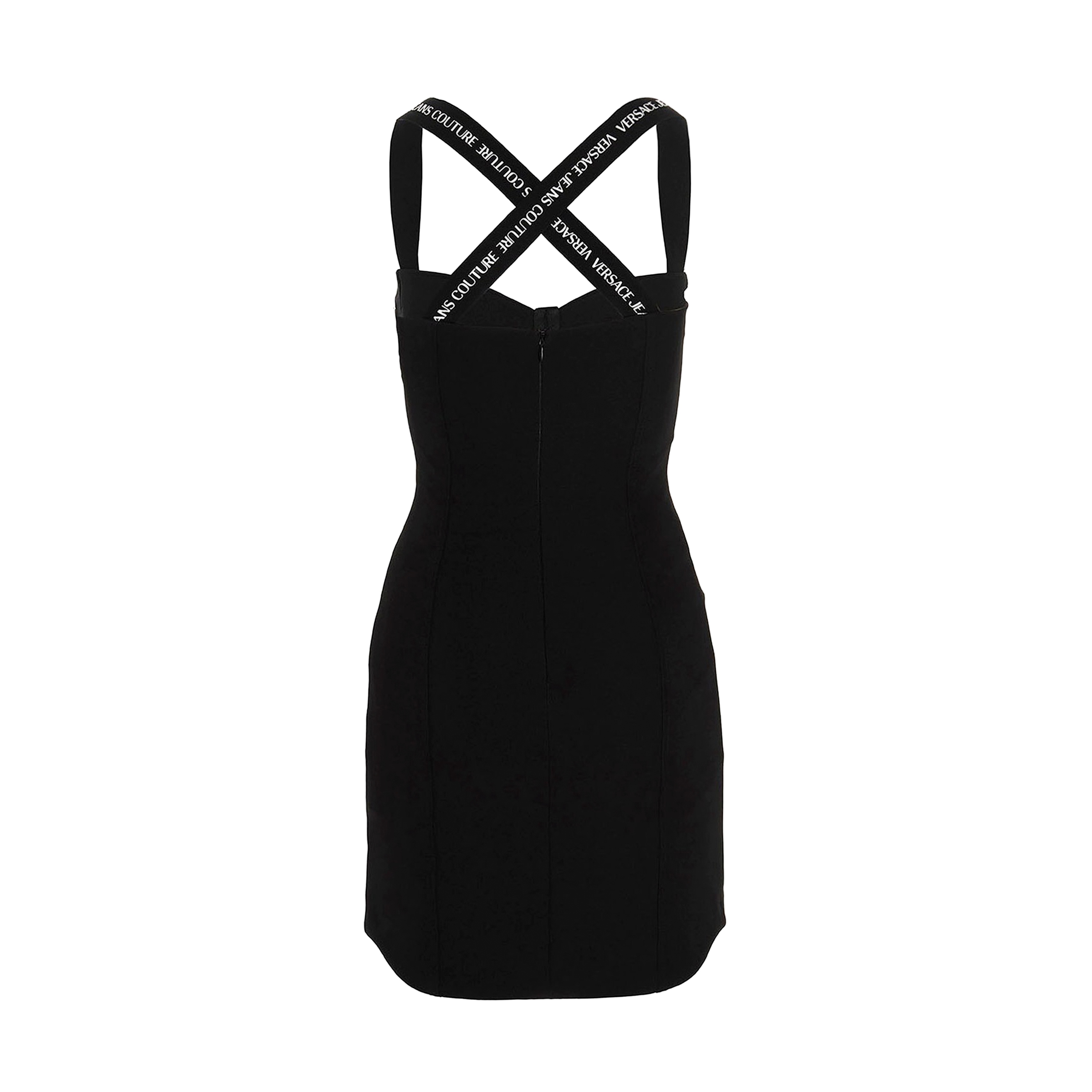 Vestido Negro Versace Jeans Couture Band Logo