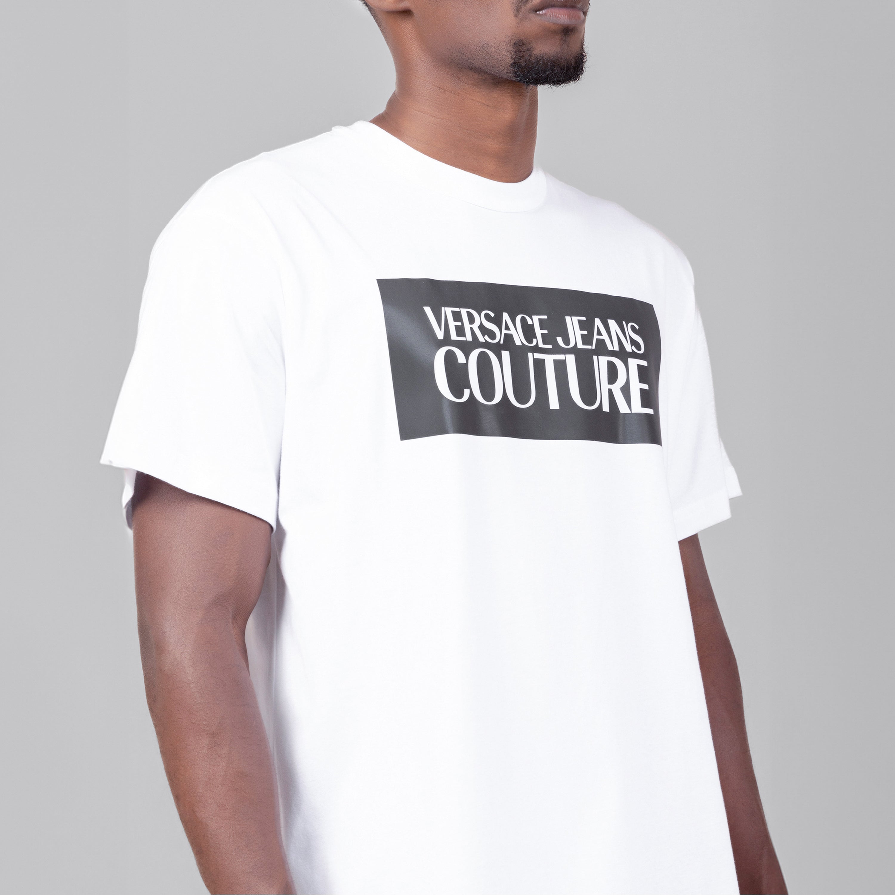 Camiseta Blanca Versace Couture Patch Logo