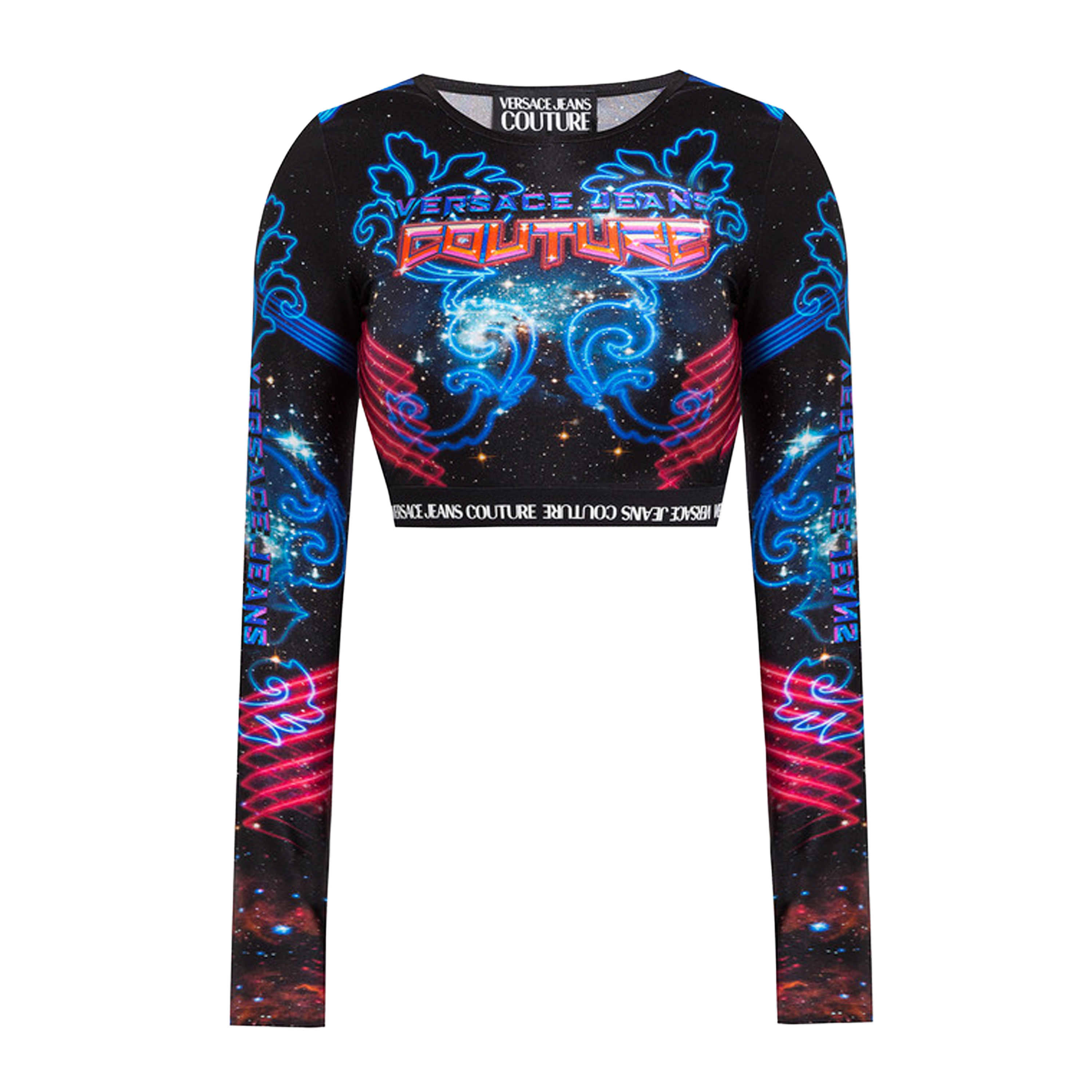 Top Versace Jeans Couture Galaxy Cropped