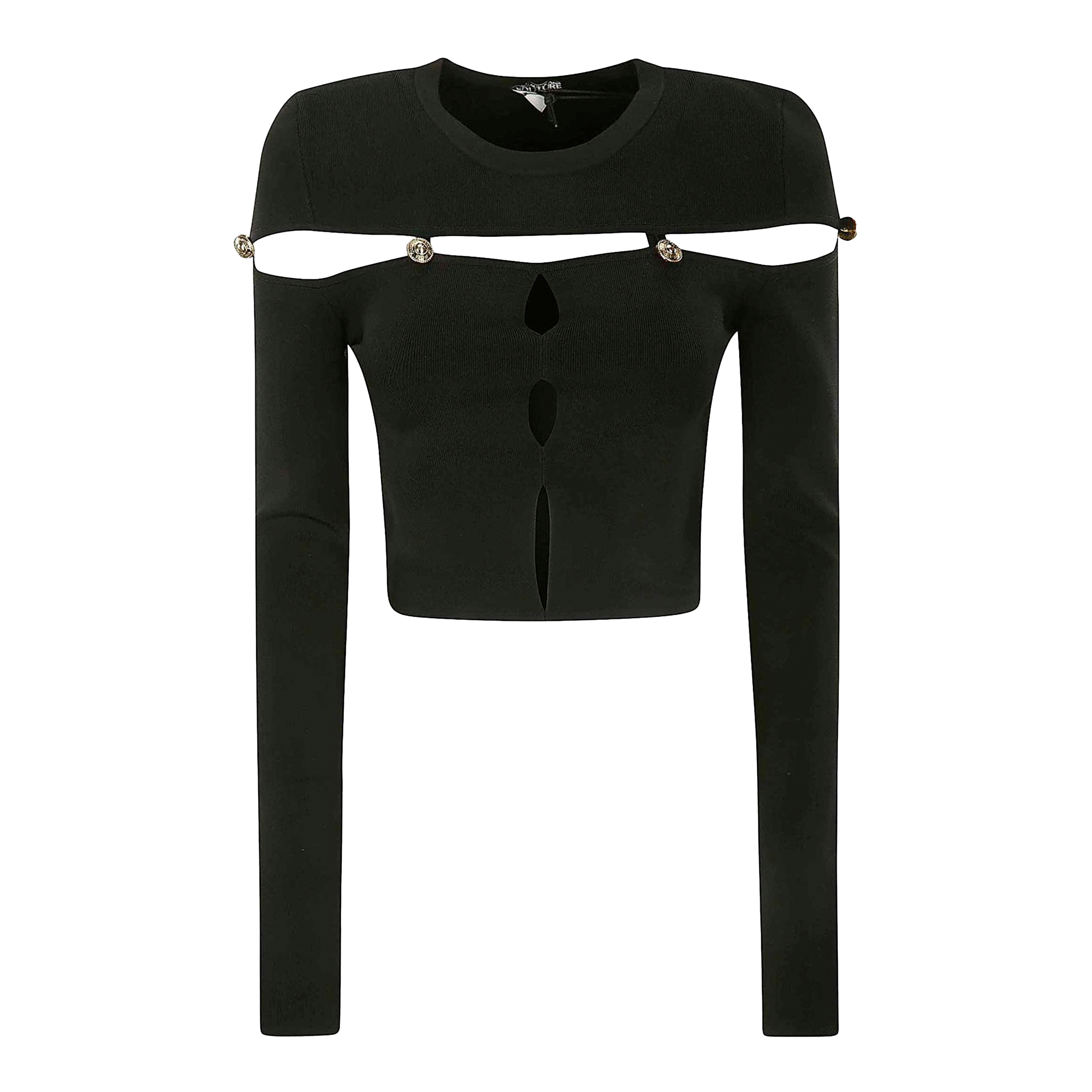 Top Negro Versace Jeans Couture Long Sleeves