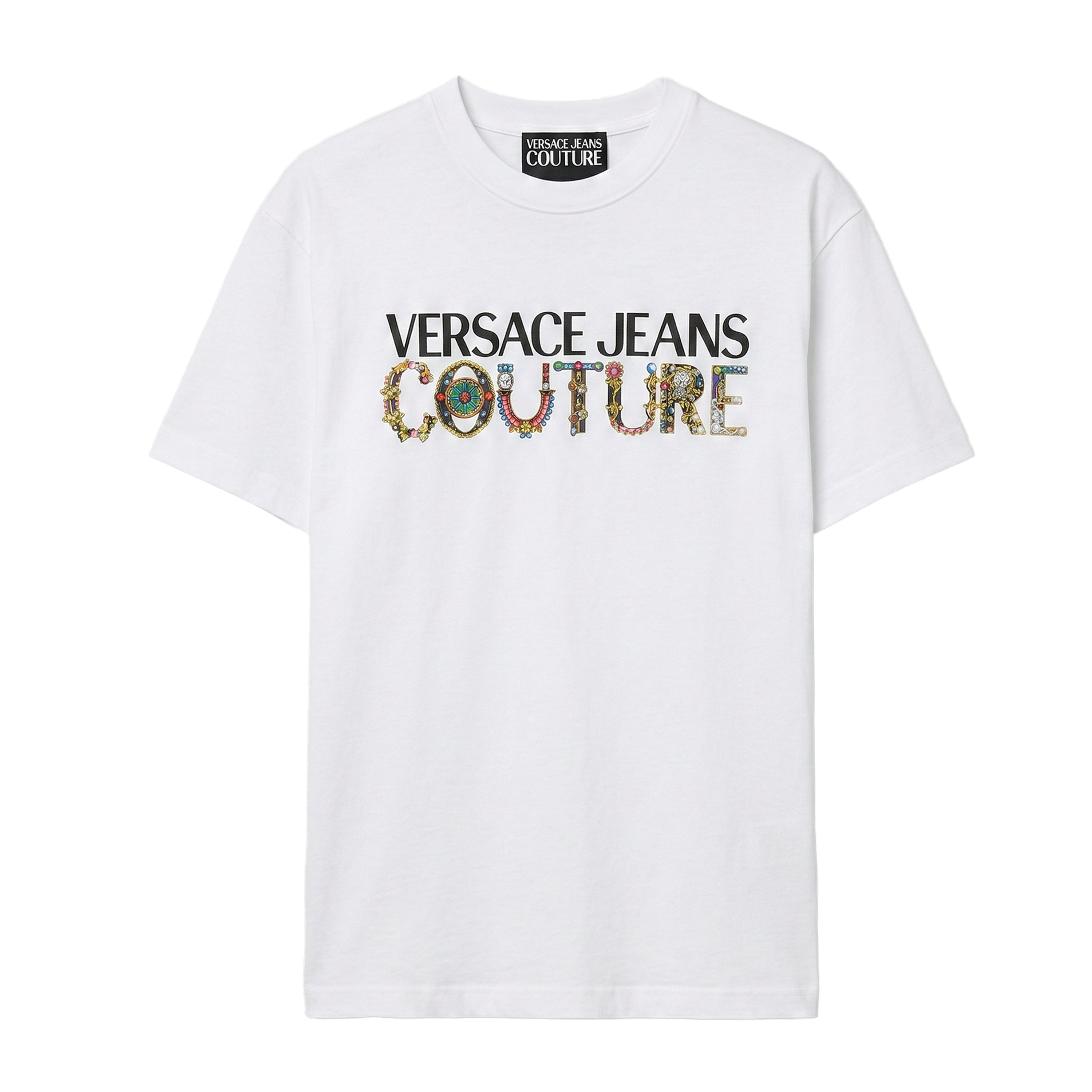 Camiseta Blanca Versace Jeans Couture Baroque Letters
