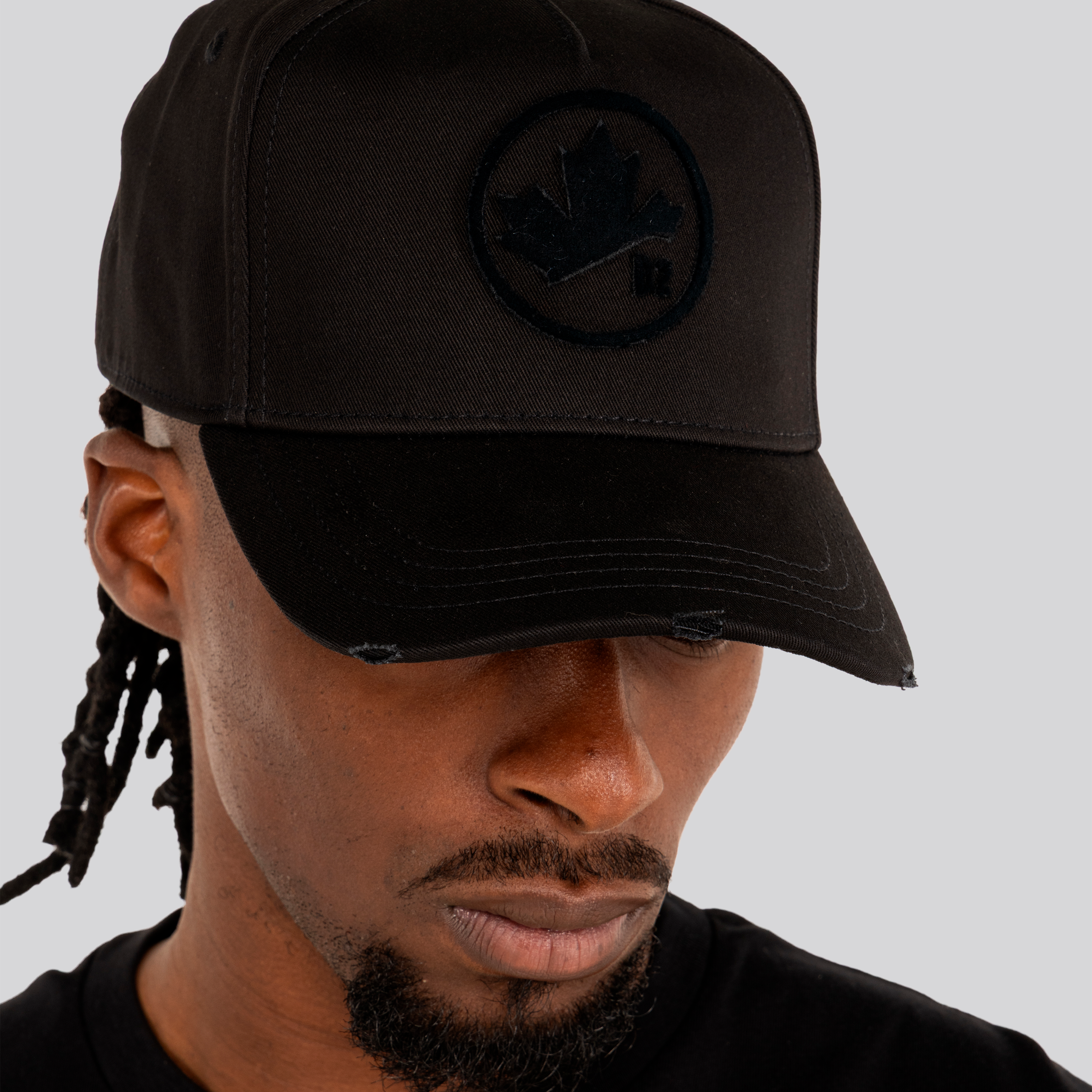 Gorra Negra Dsquared2 Leaf Logo