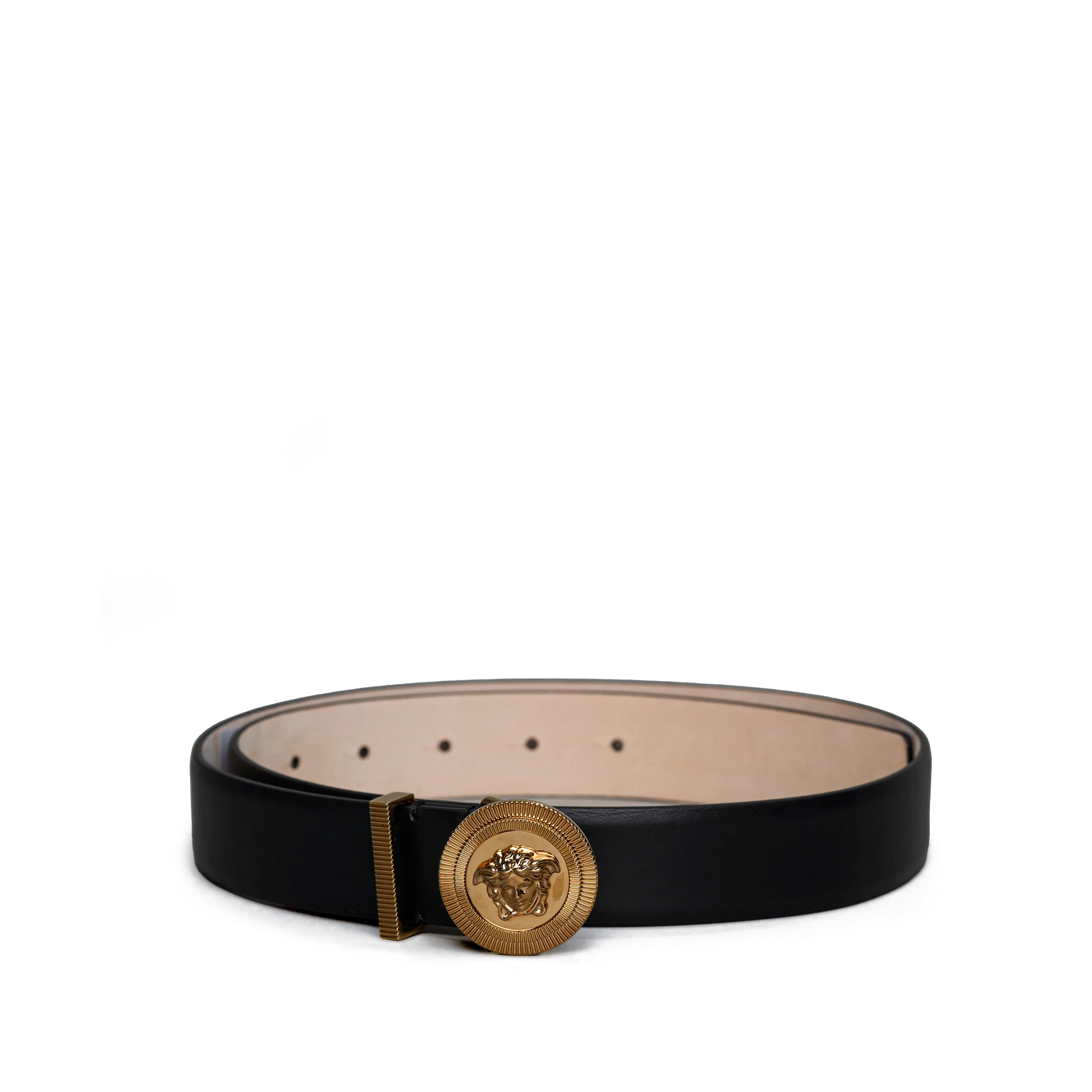 Cinturón Negro Versace Medusa