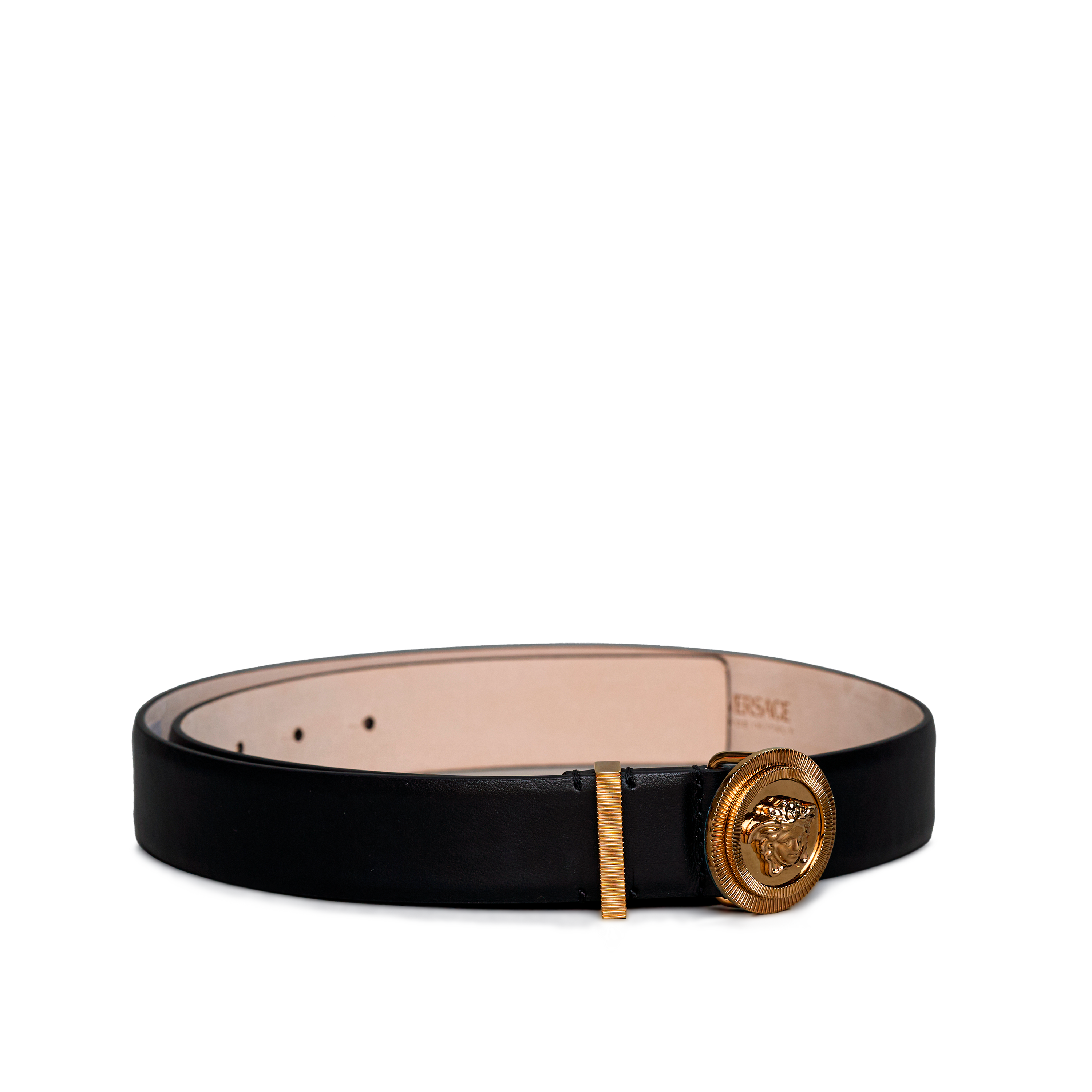 Cinturón Negro Versace Medusa