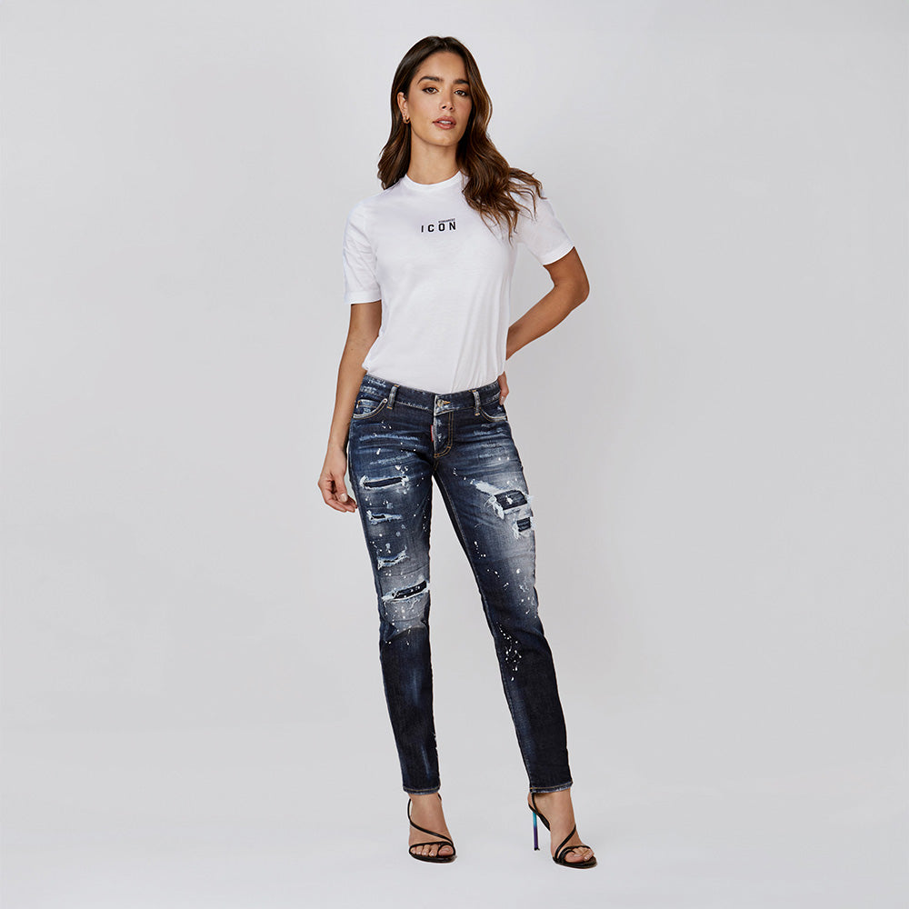 Jeans Denim Dsquared2 Jennifer Cropper Angustiado W