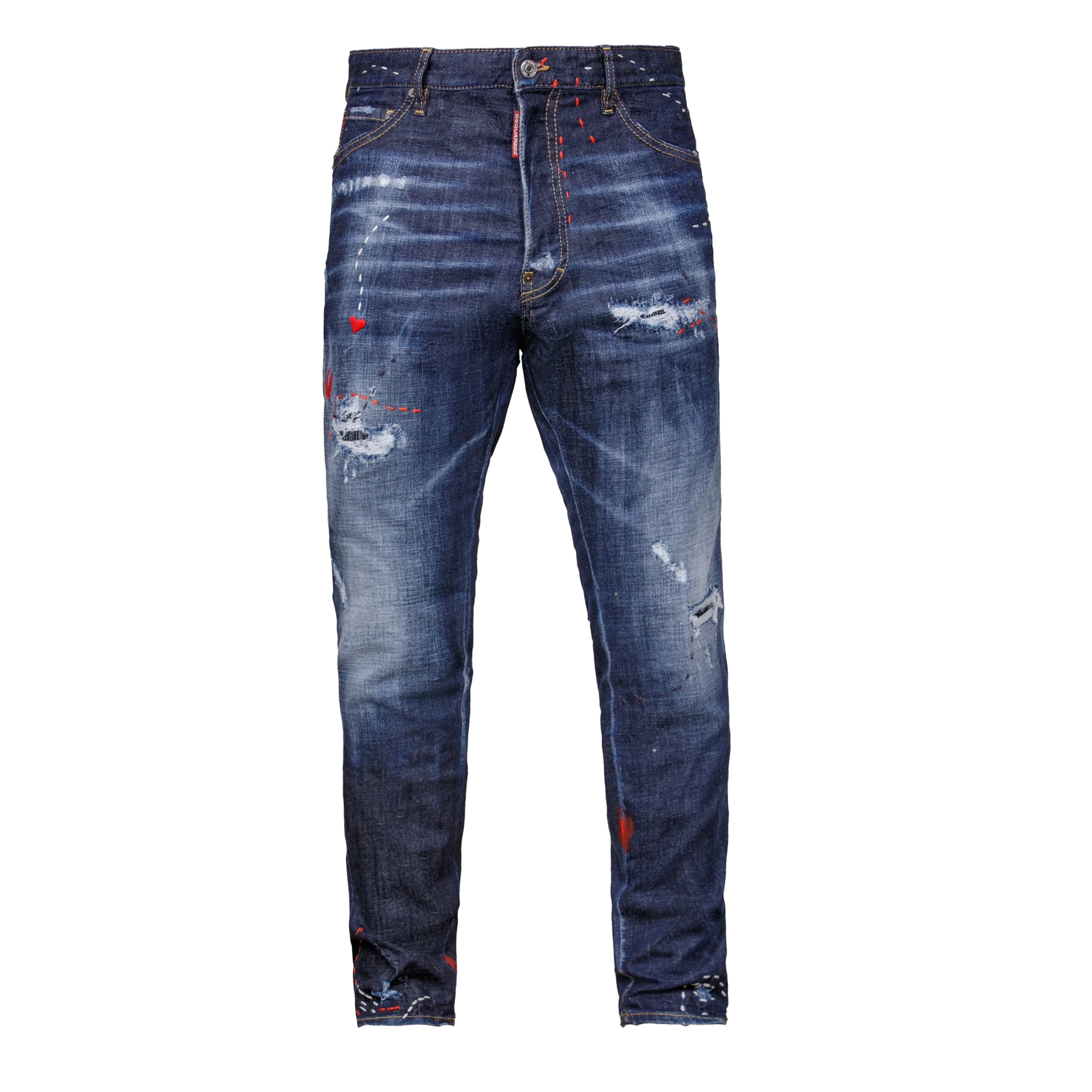 Jeans Denim Dsquared2 Relax Corazón Largo