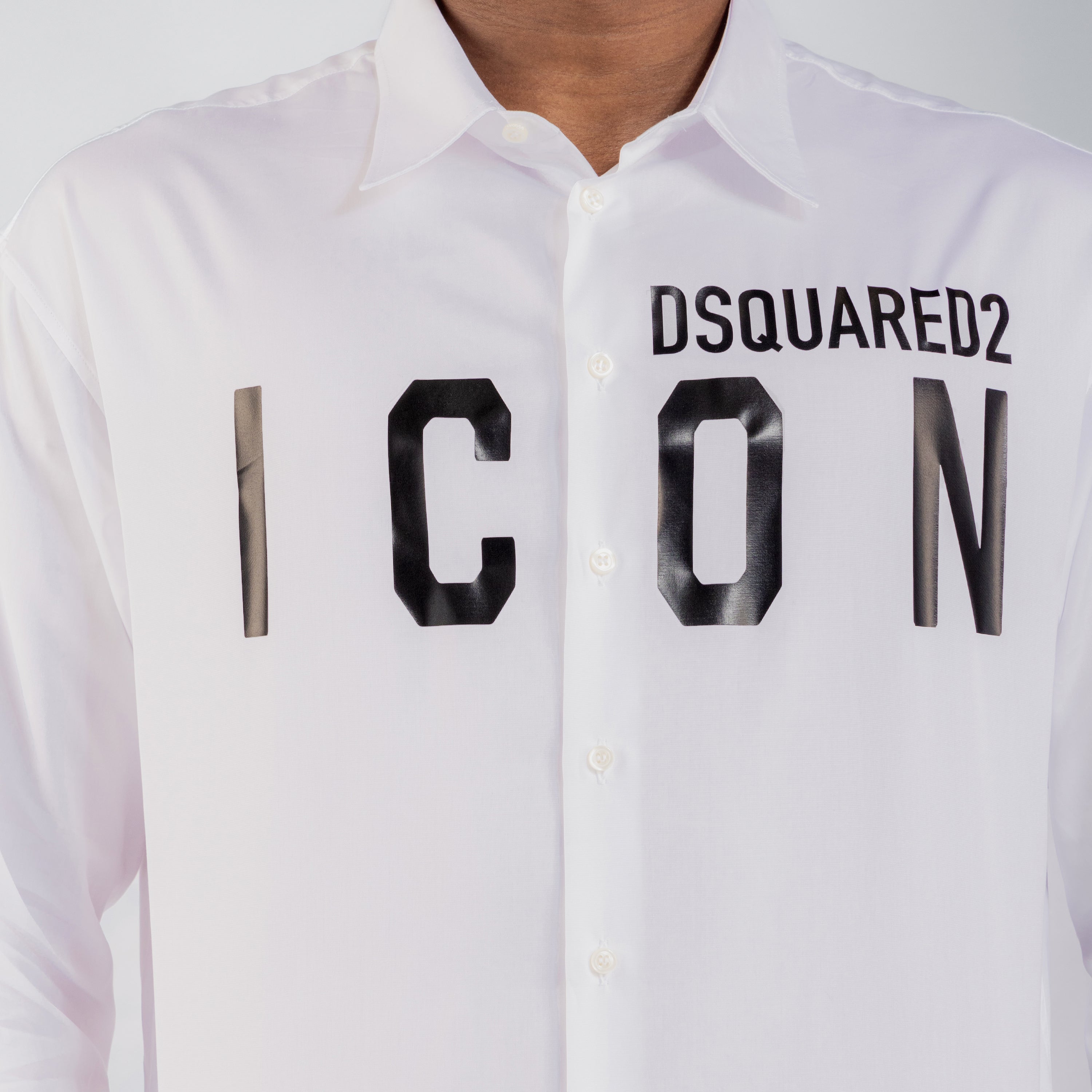 Camisa Blanca Dsquared2 Icon Logo