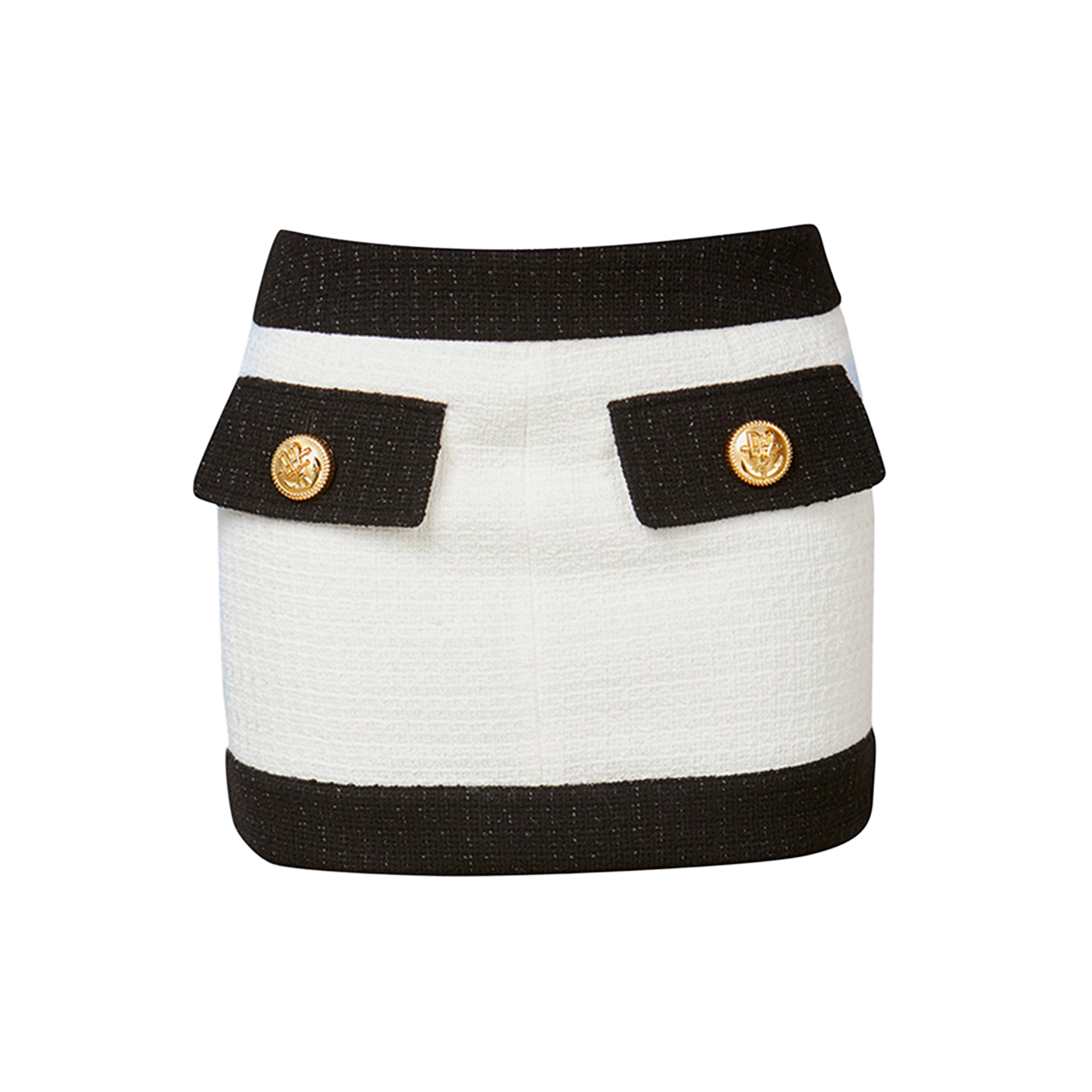 Falda Blanco Negro Dsquared2 Tweed