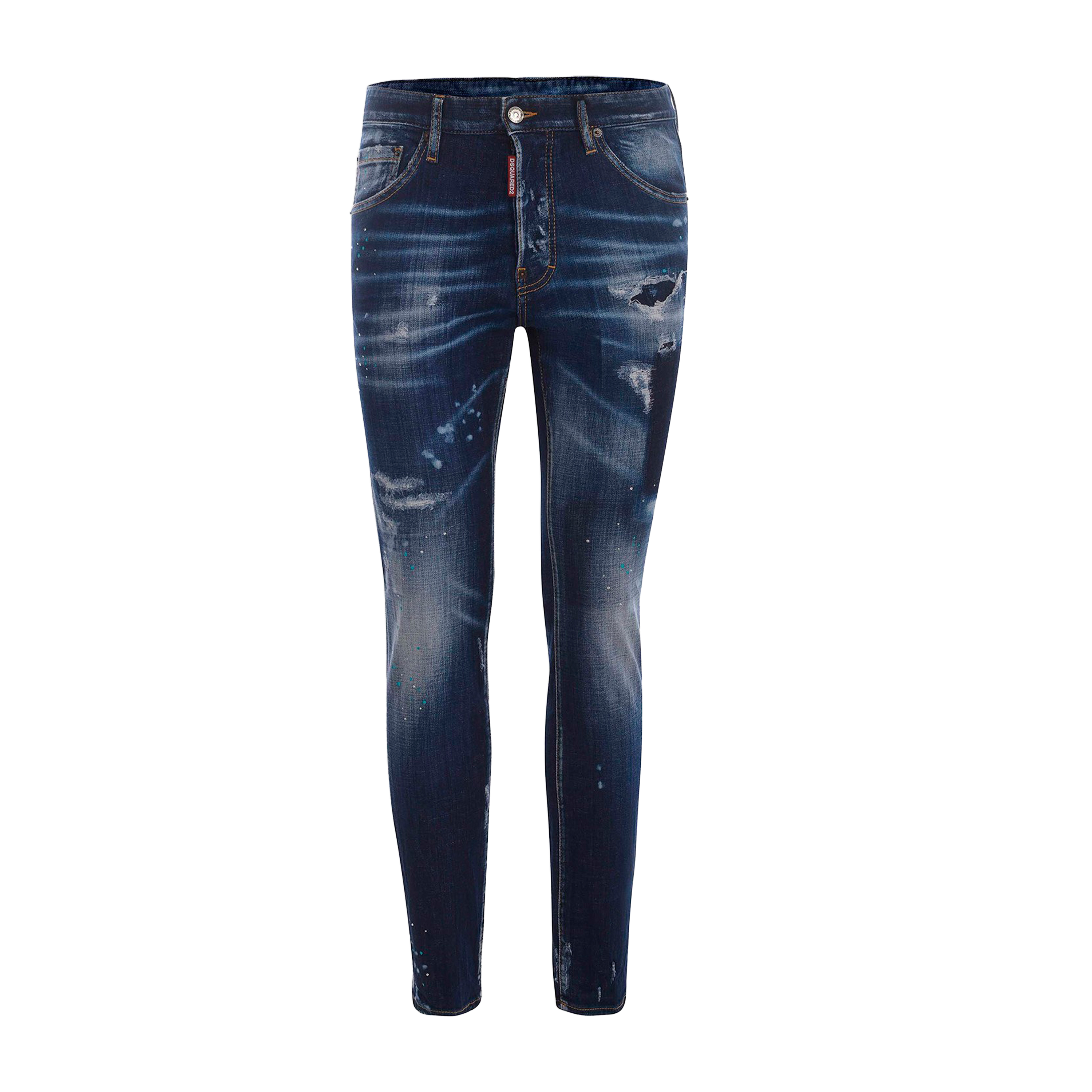 Jeans Denim Dsquared2 Cool Guy Blue Paints