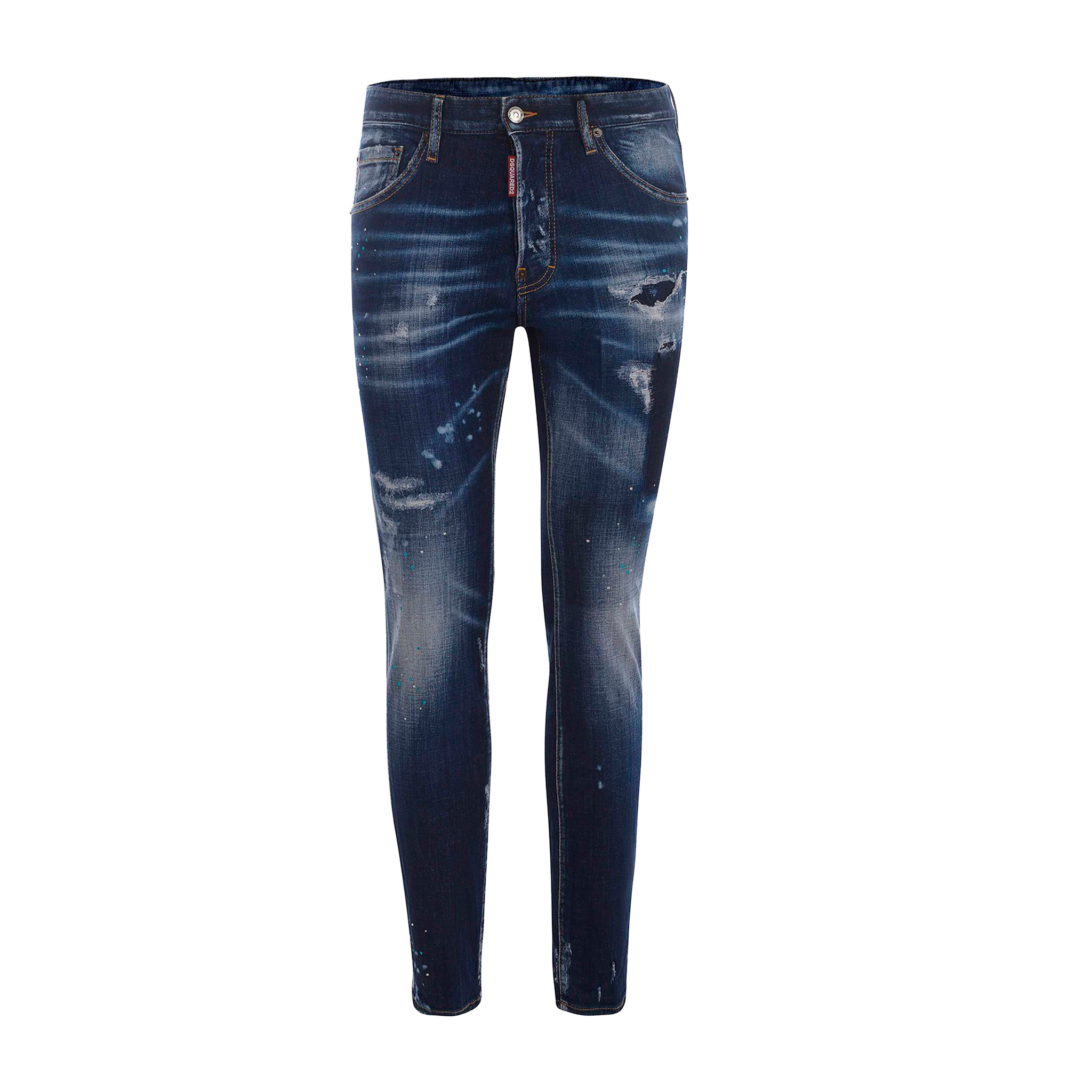 Jeans Denim Dsquared2 Cool Guy Blue Paints