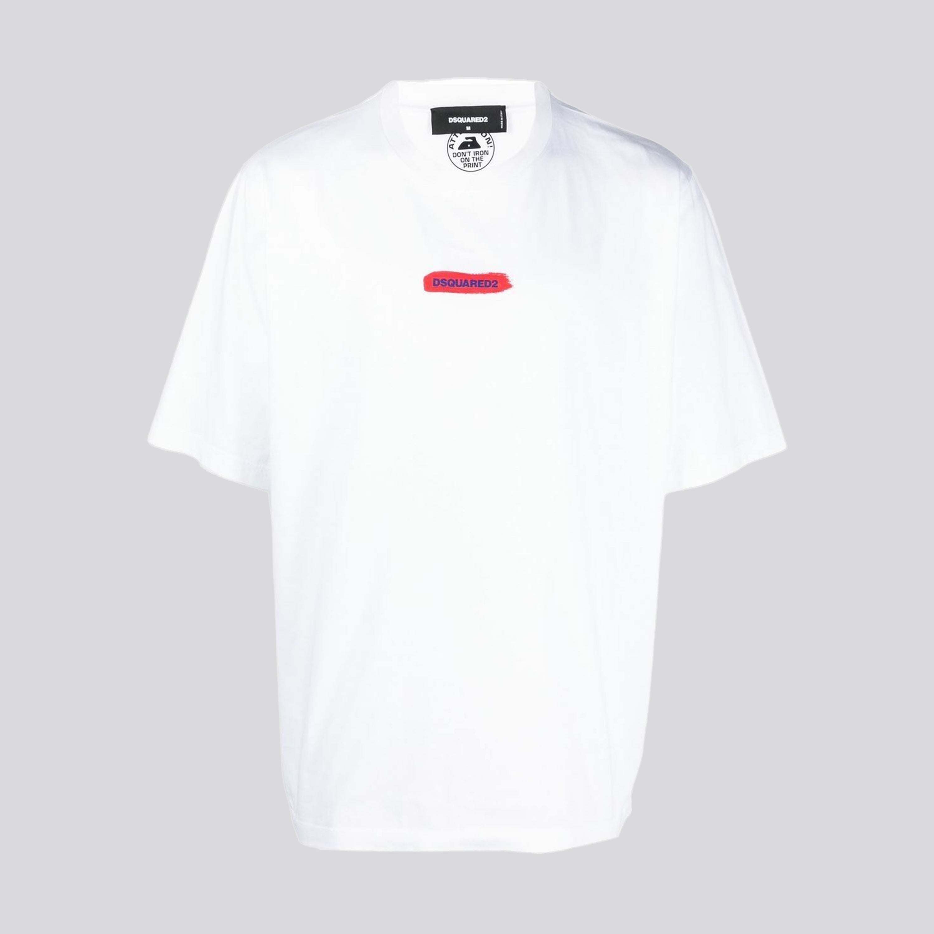 Camiseta Blanca Dsquared2 Logo Brush