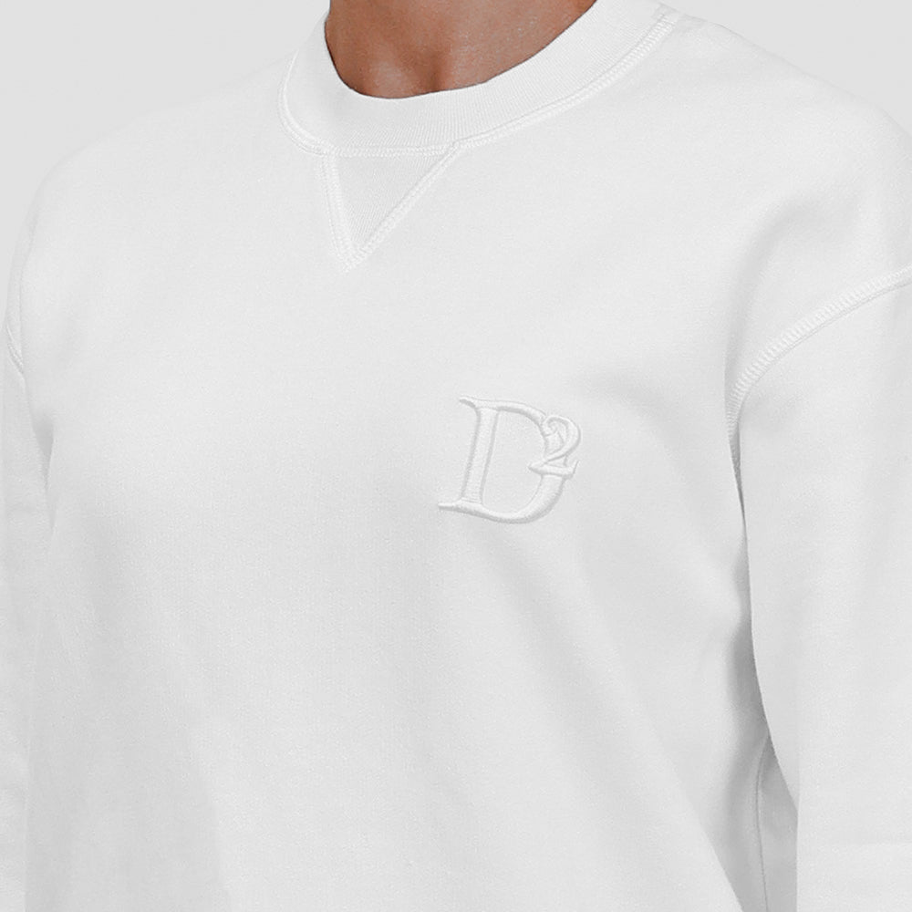 Buzo Blanco Blanco Dsquared2 D2 Logo