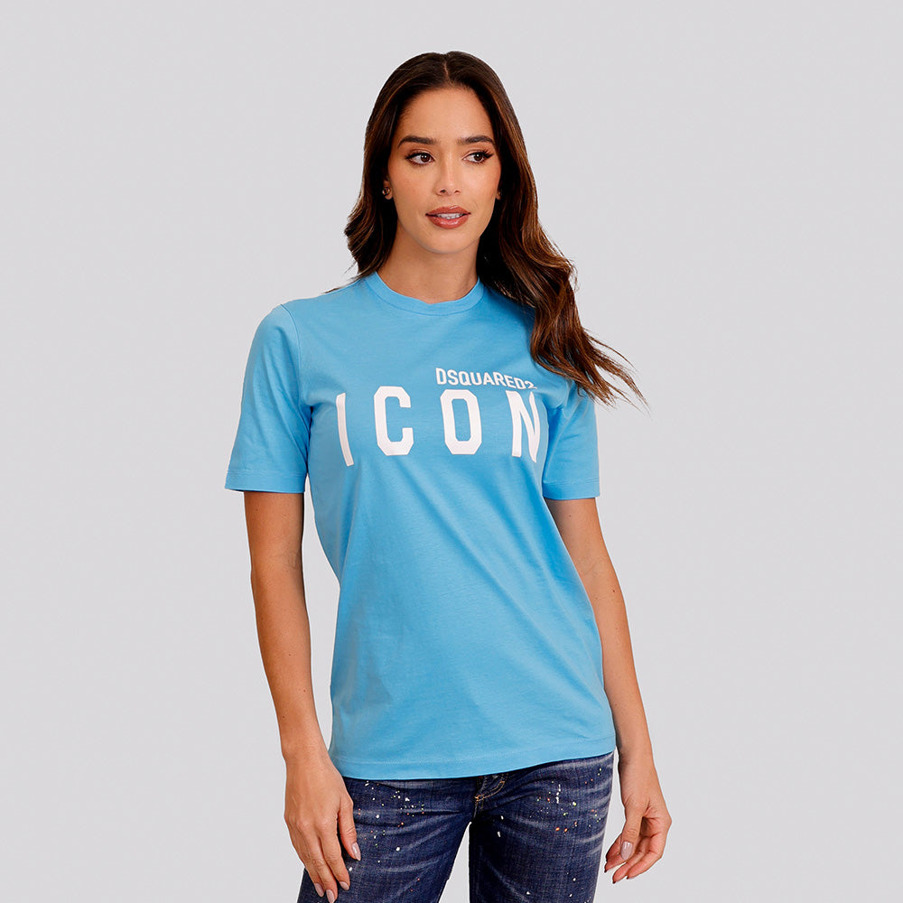 Camiseta Azul Claro Dsquared2 Icon W