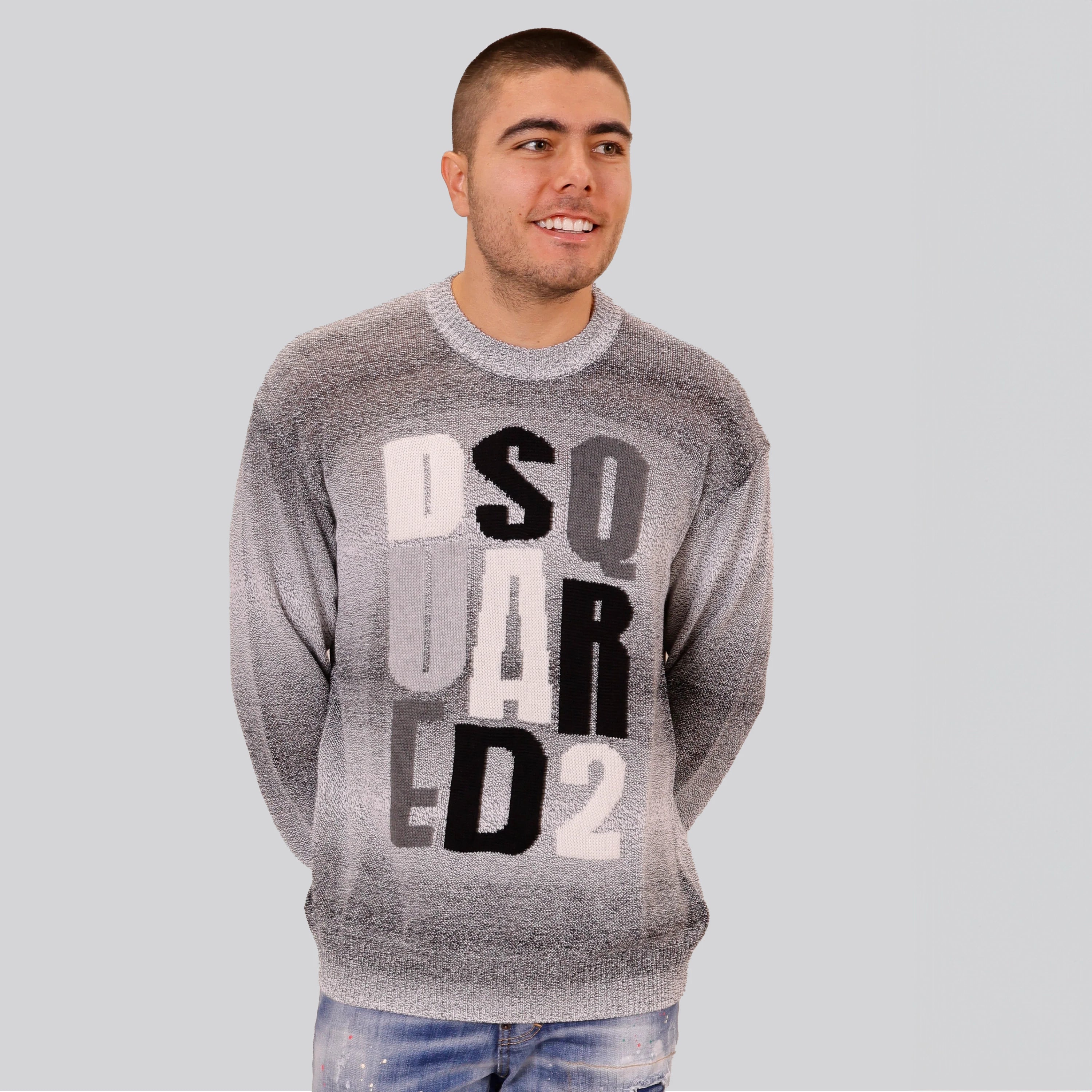 Suéter Gris Dsquared2 Logo