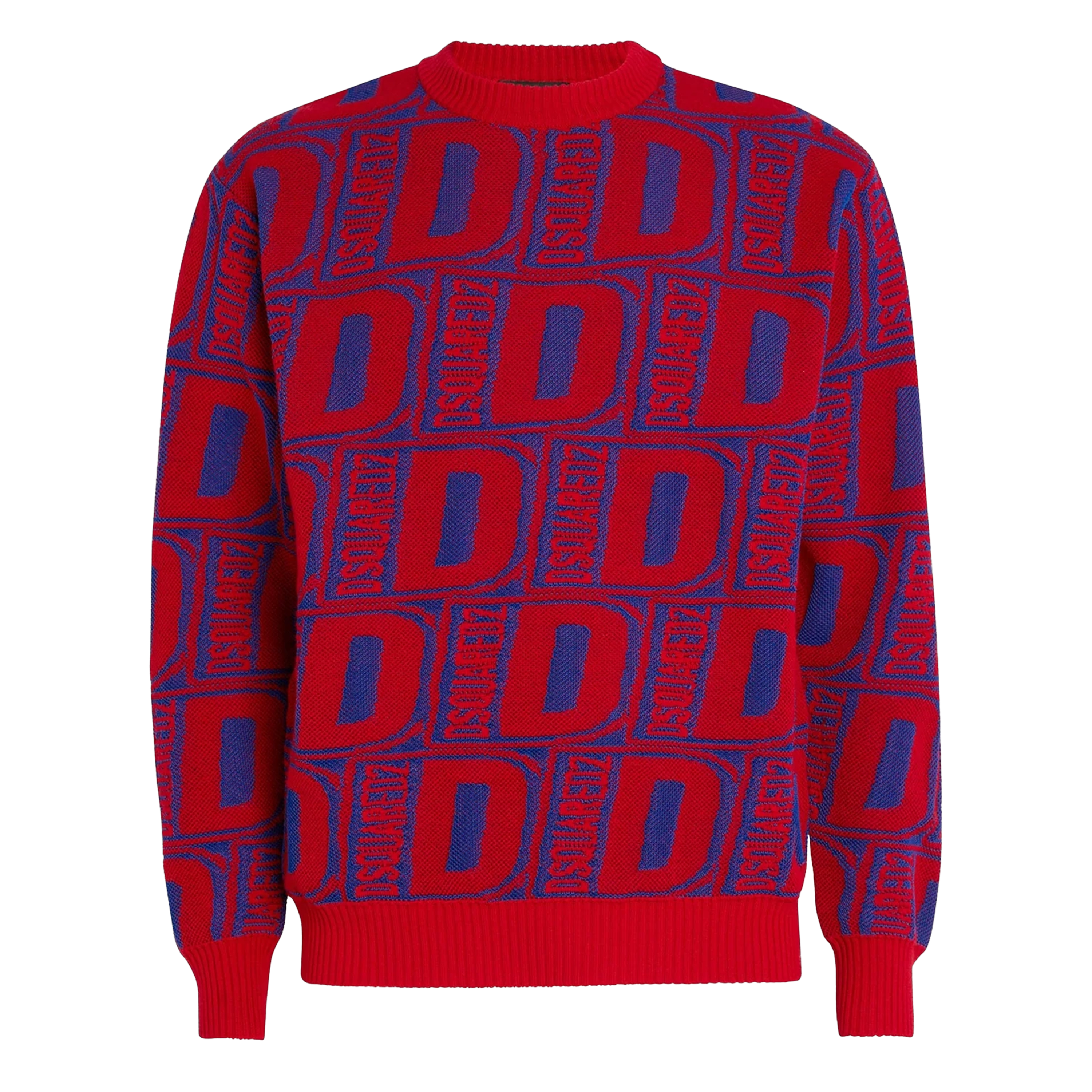 Suéter Red Blue Dsquared2 Multilogo