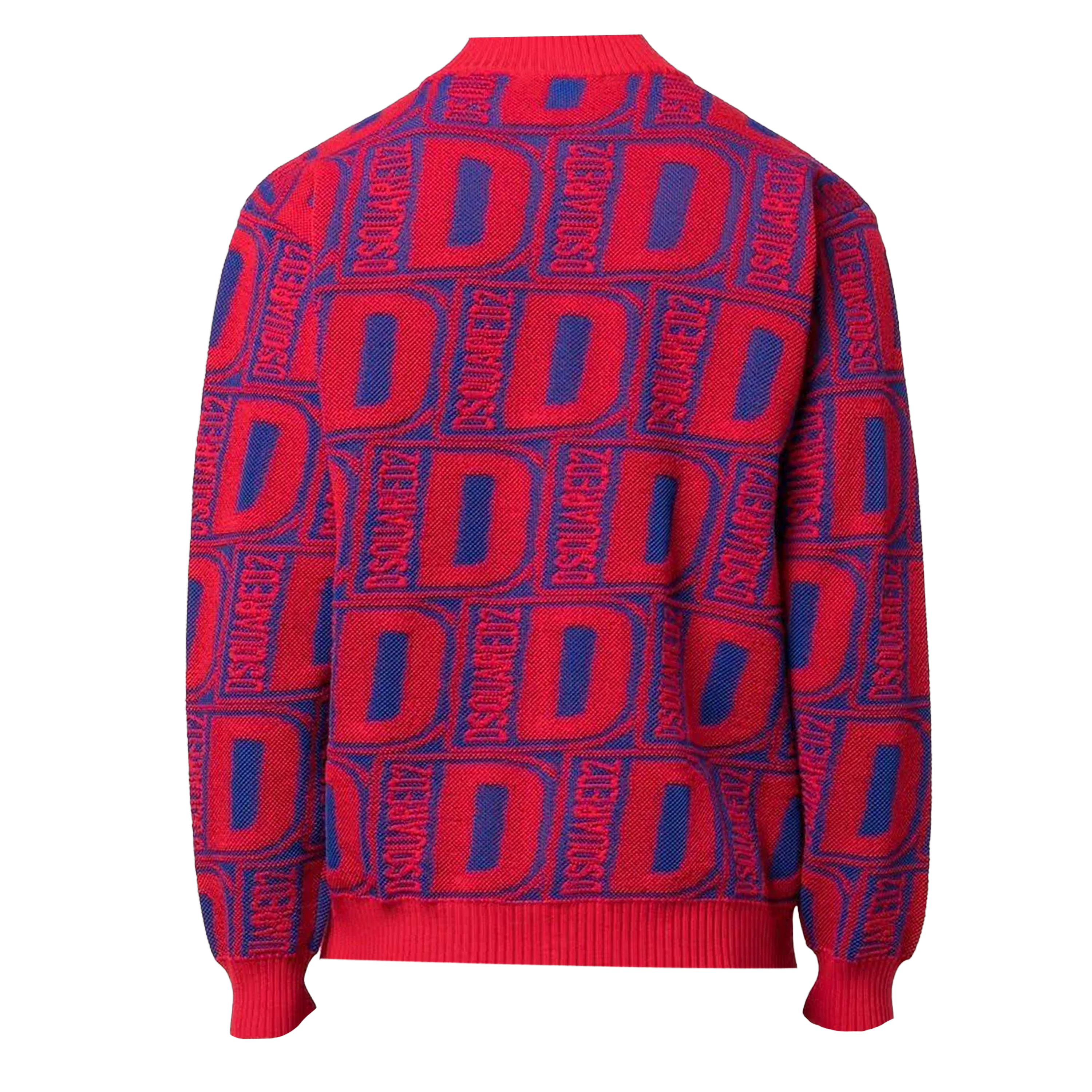 Suéter Red Blue Dsquared2 Multilogo