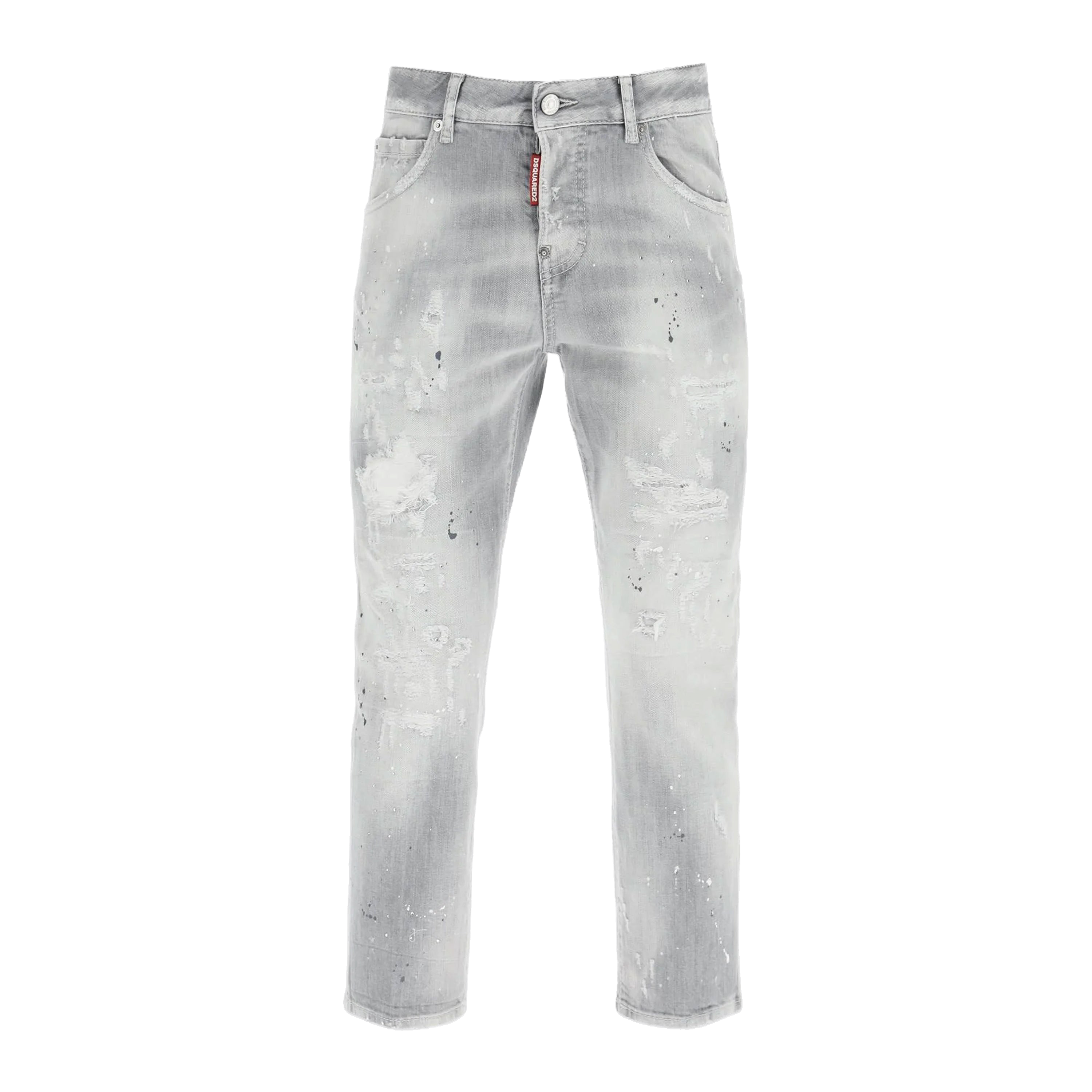 Jeans Gris Dsquared2 Cool Guy Bleached-Effect