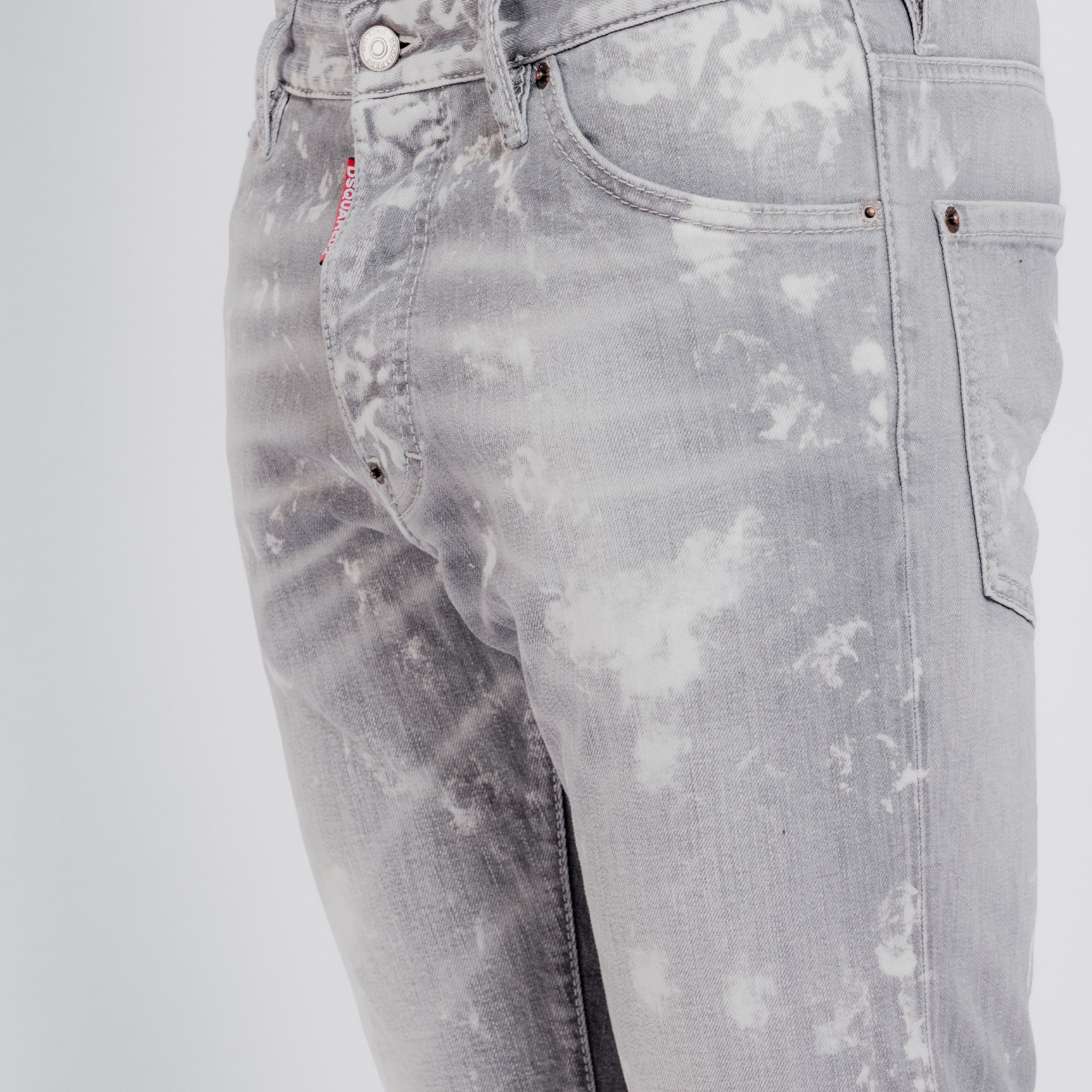 Jeans Gris Dsquared2 Cool Guy Bleached-Effect