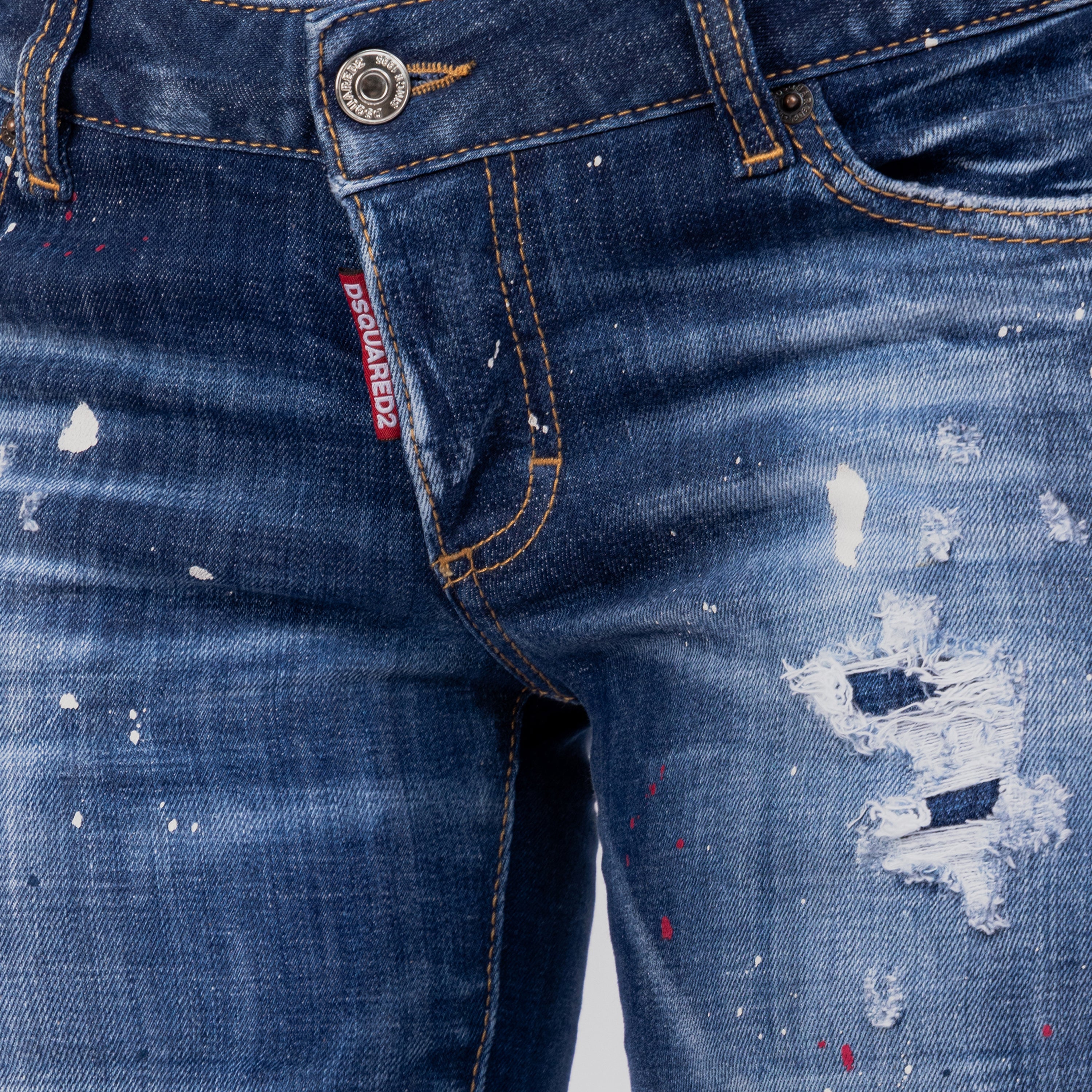 Jeans Denim Dsquared2 Jennifer Paint Splatter W