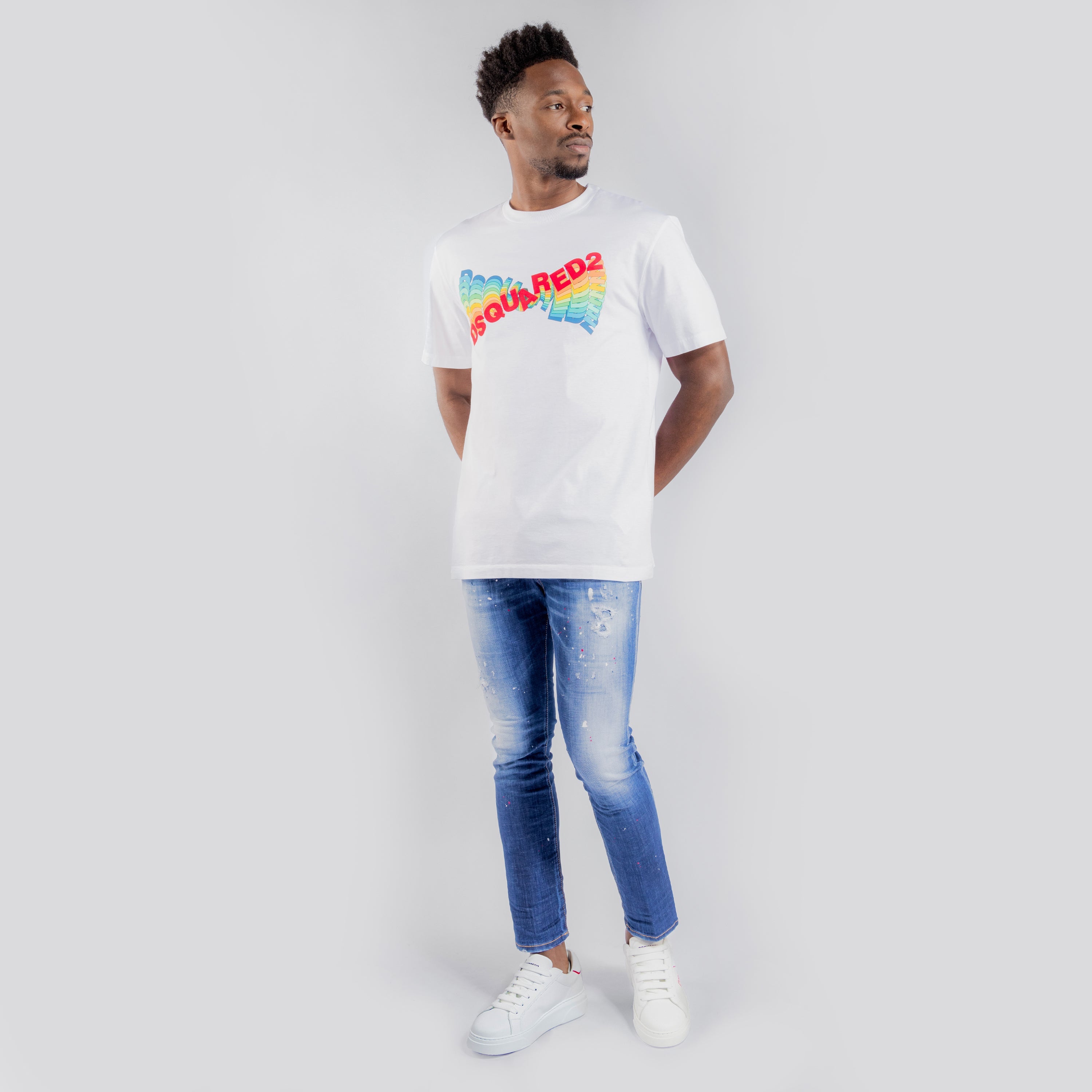 Jeans Denim Dsquared2 Skater Paint Splatter