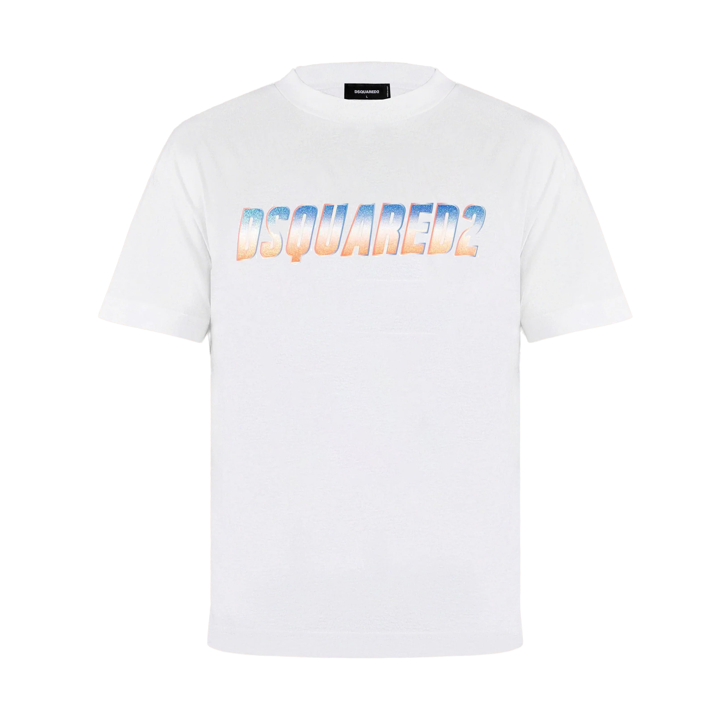 Camiseta Blanca Dsquared2 Multicolor Logo