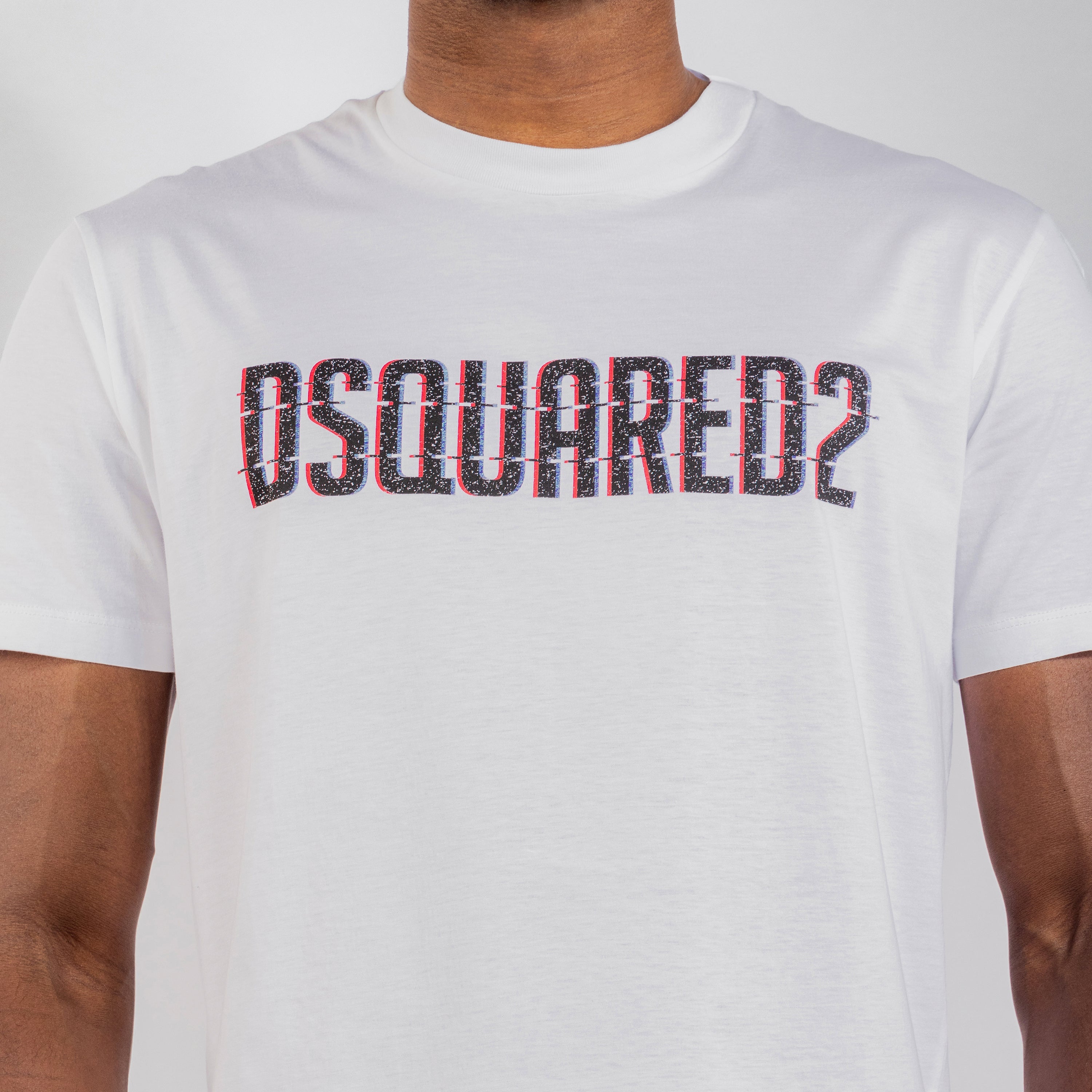 Camiseta Blanca Dsquared2 Logo Print