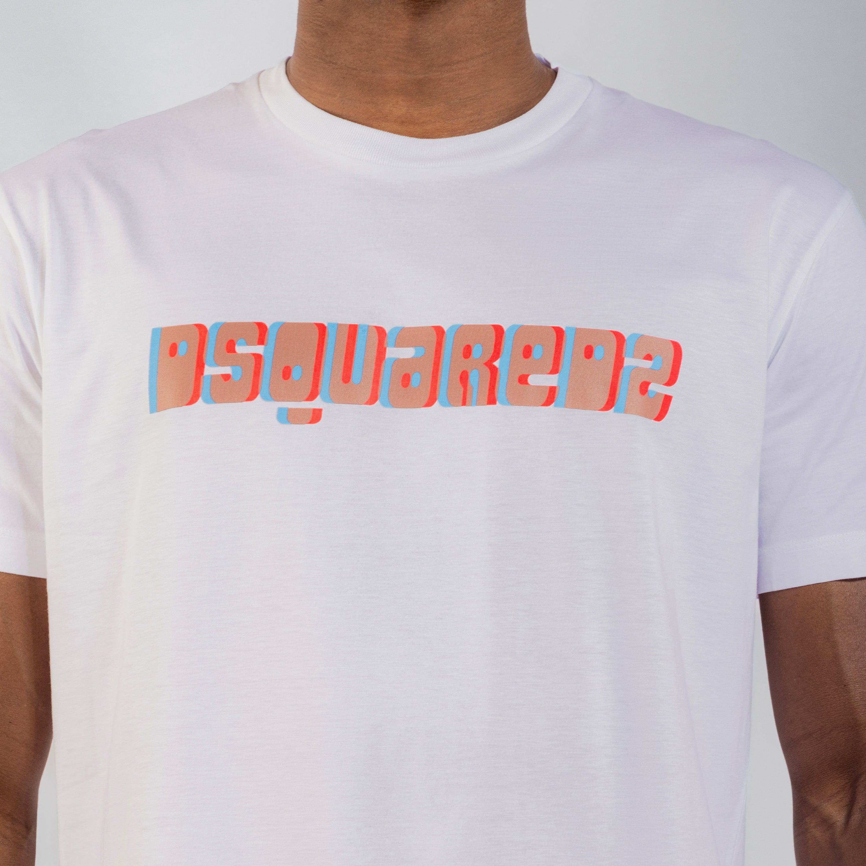 Camiseta Blanca Dsquared2 Vise-Versa Logo